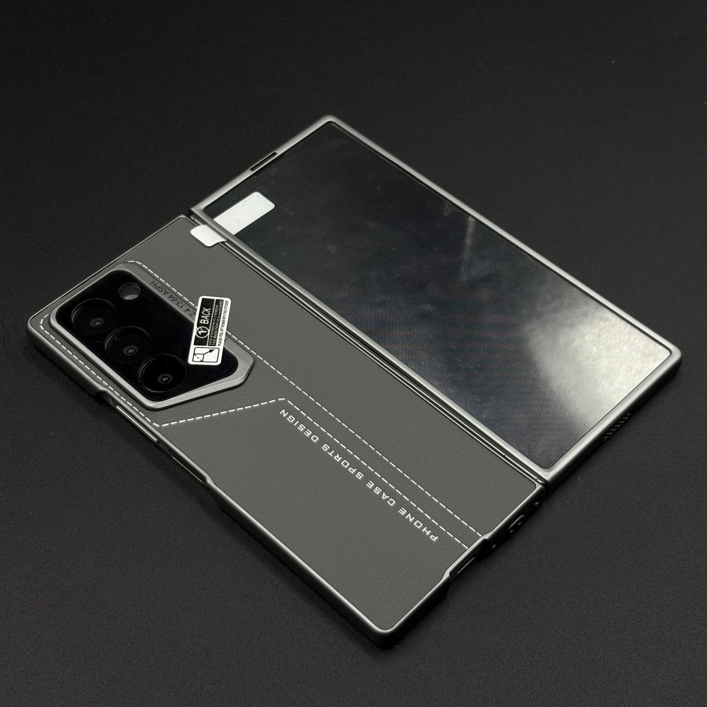 Luxury Stitched Leather Case for Samsung Galaxy Z Fold 6 | Front Screen Protector | Shockproof & Stylish