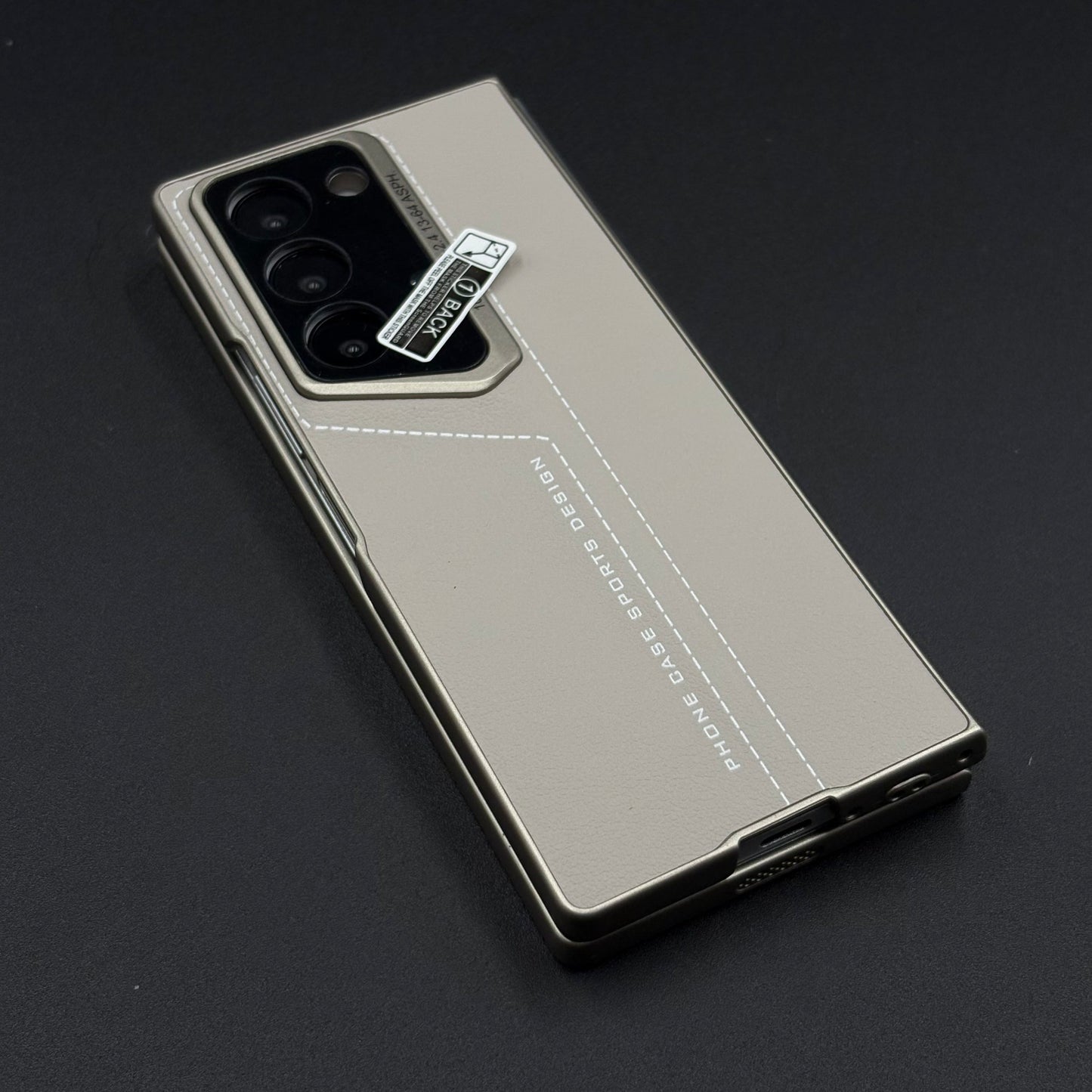 Luxury Stitched Leather Case for Samsung Galaxy Z Fold 6 | Front Screen Protector | Shockproof & Stylish