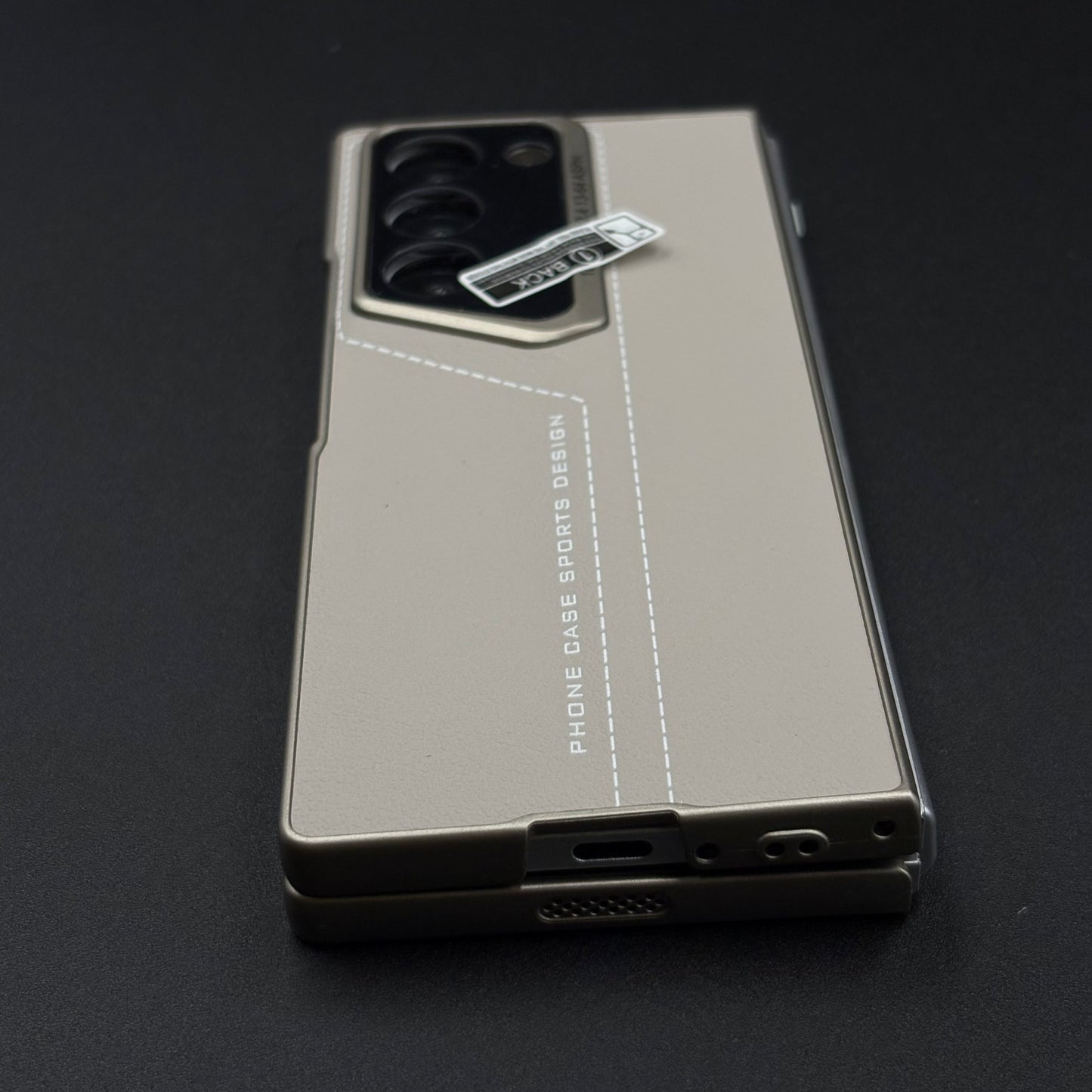 Luxury Stitched Leather Case for Samsung Galaxy Z Fold 6 | Front Screen Protector | Shockproof & Stylish