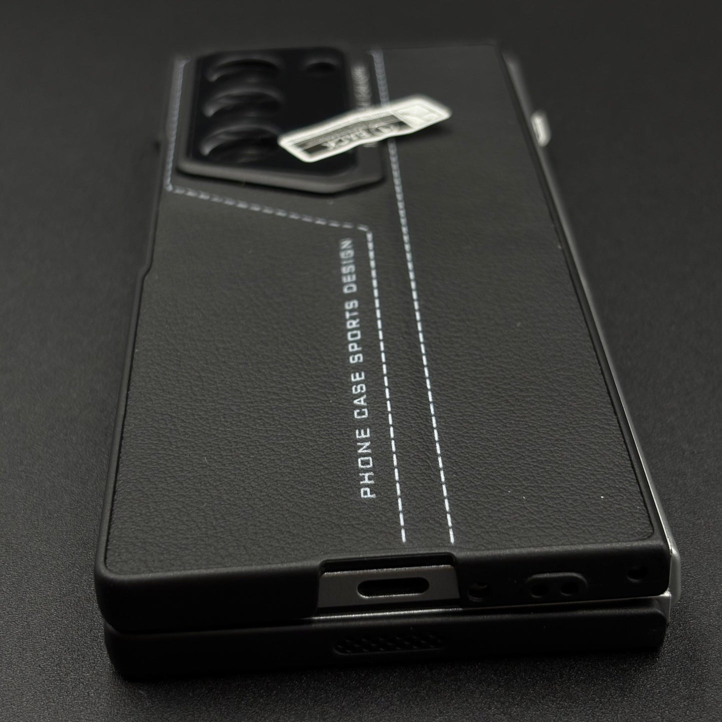 Luxury Stitched Leather Case for Samsung Galaxy Z Fold 6 | Front Screen Protector | Shockproof & Stylish