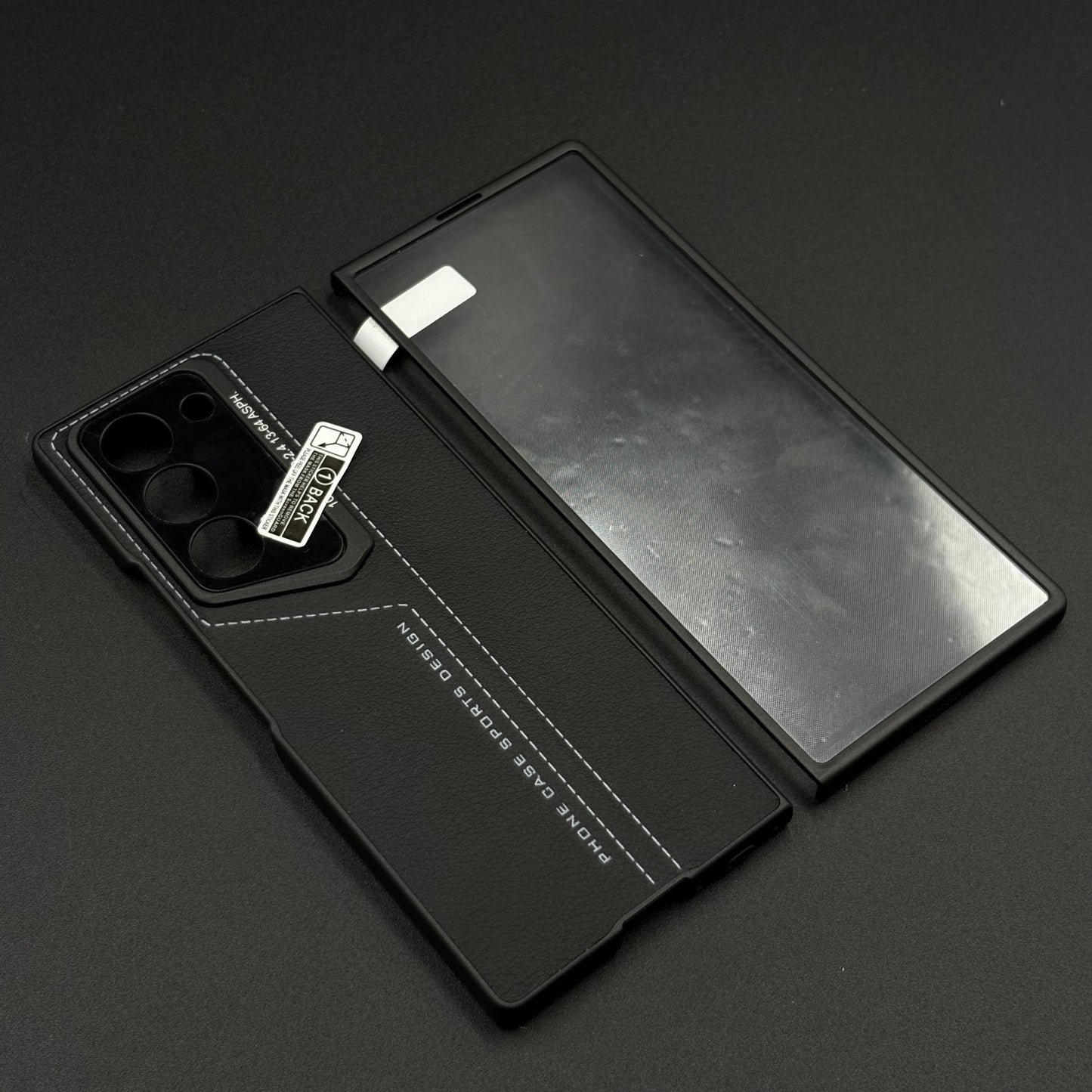 Luxury Stitched Leather Case for Samsung Galaxy Z Fold 6 | Front Screen Protector | Shockproof & Stylish