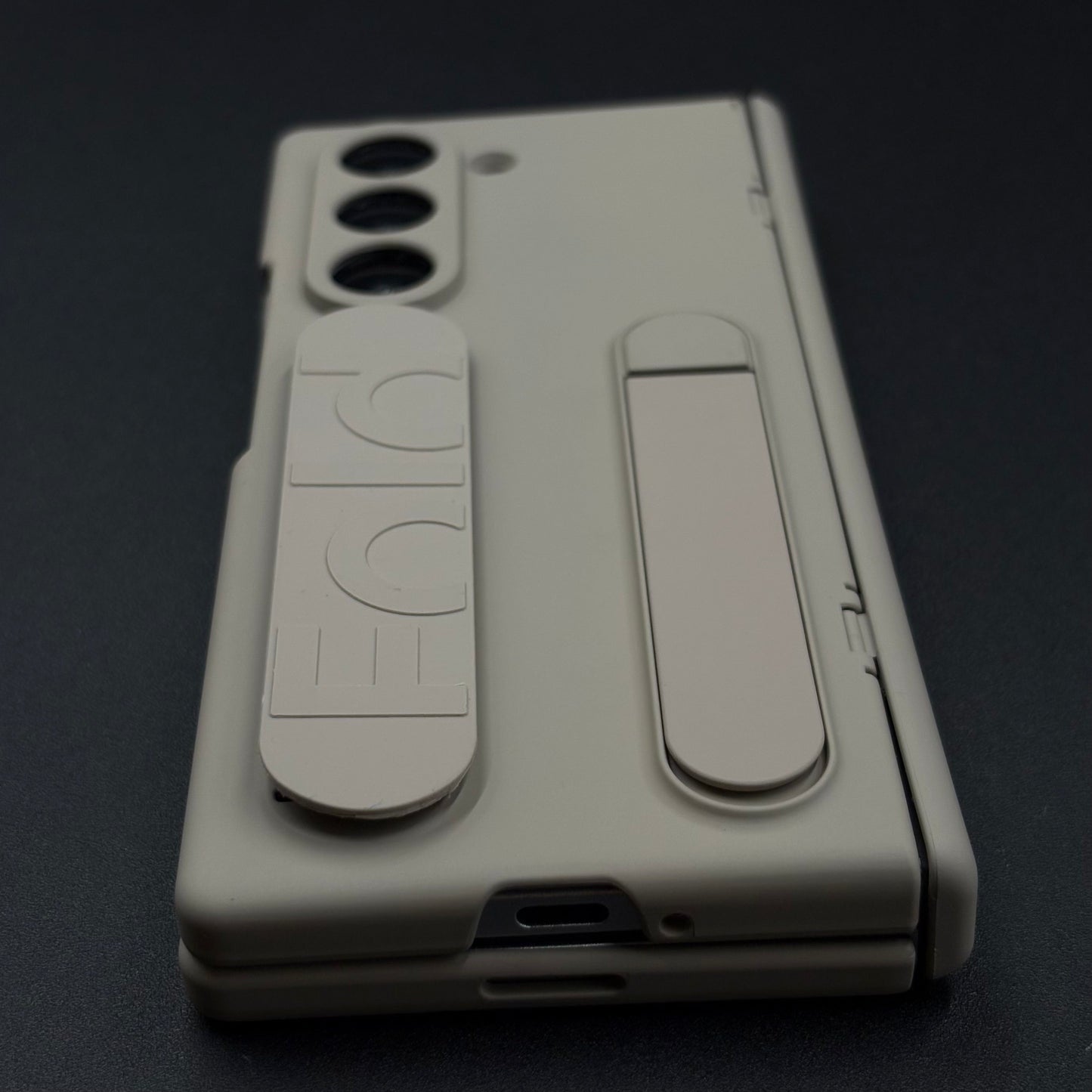 Smooth Silk Feel Silicone Case with Kickstand & Wristband for Samsung Galaxy Z Fold 6 | Front Screen Protector