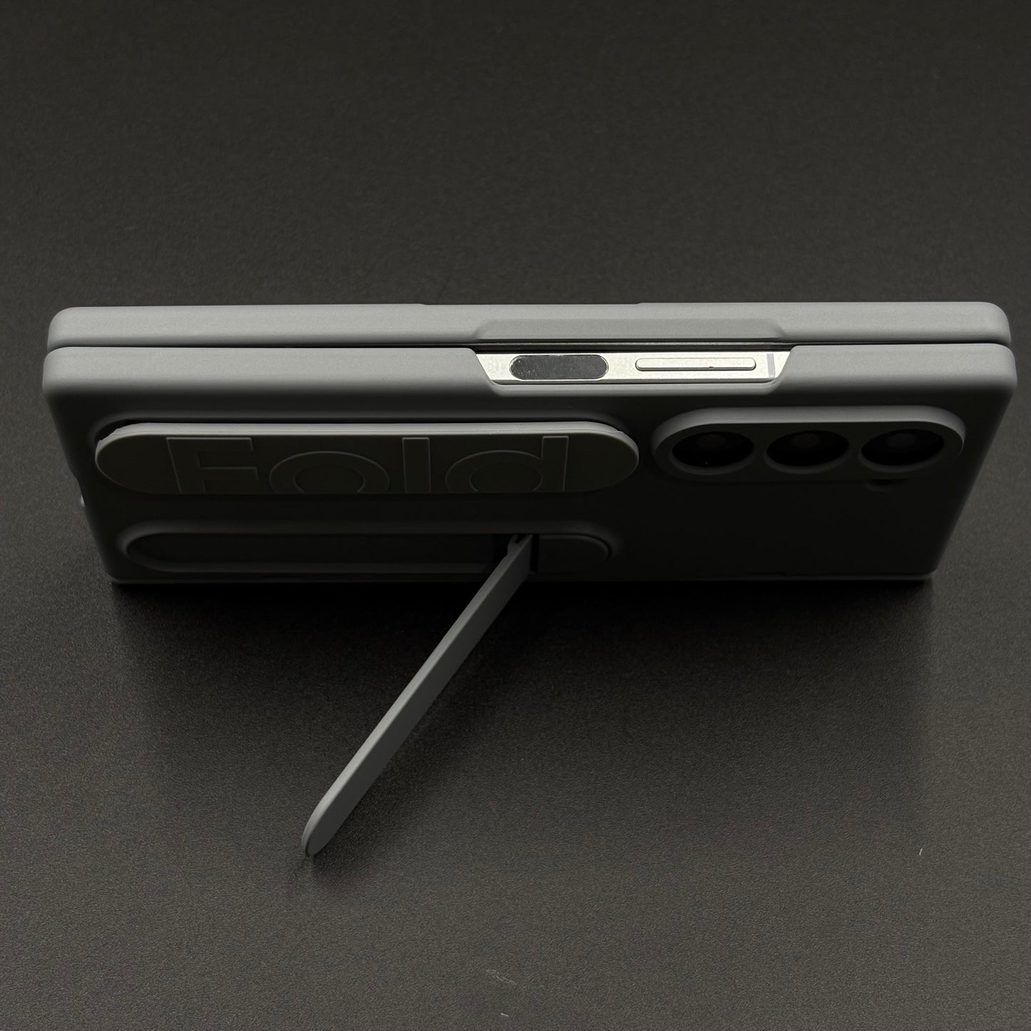 Smooth Silk Feel Silicone Case with Kickstand & Wristband for Samsung Galaxy Z Fold 6 | Front Screen Protector