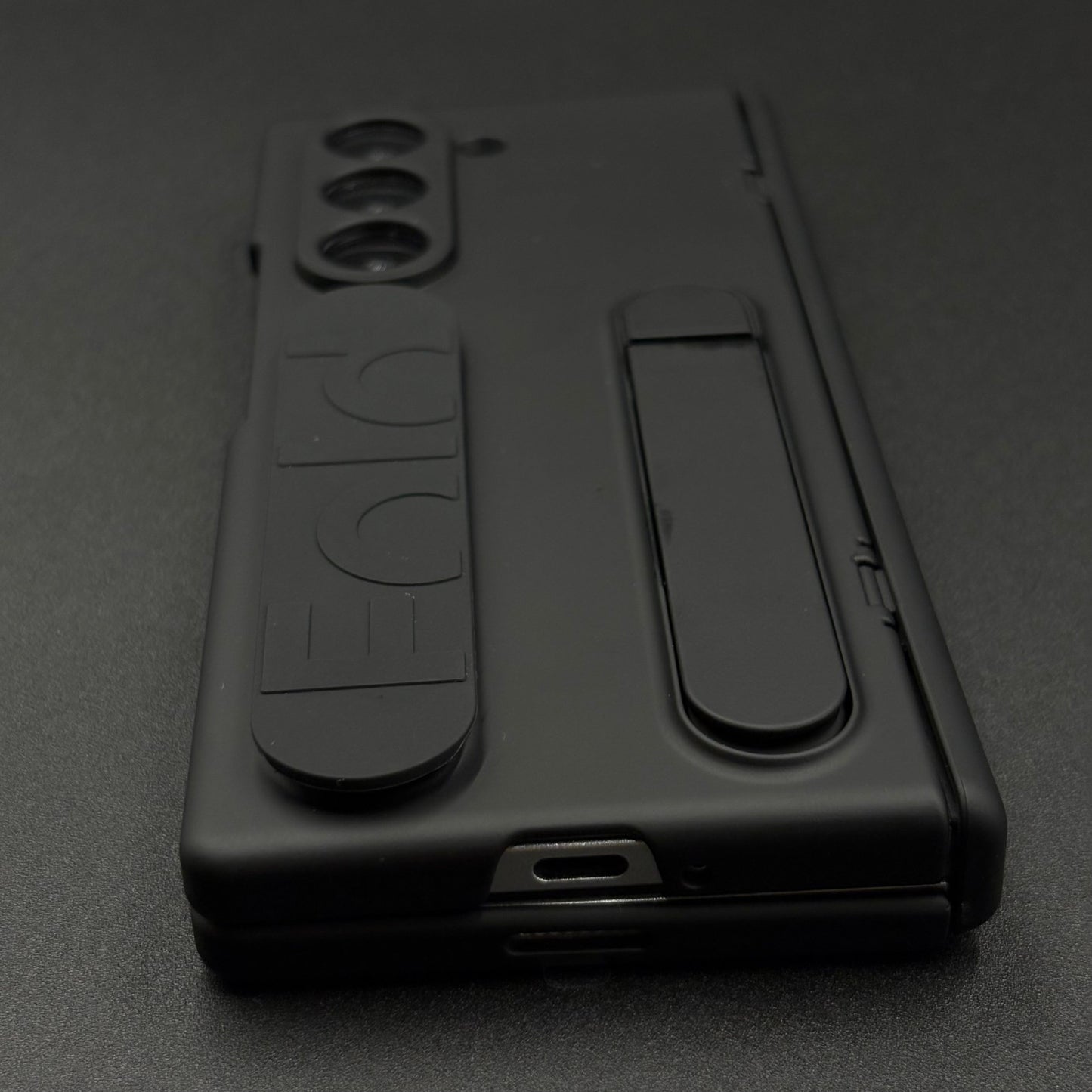 Smooth Silk Feel Silicone Case with Kickstand & Wristband for Samsung Galaxy Z Fold 6 | Front Screen Protector