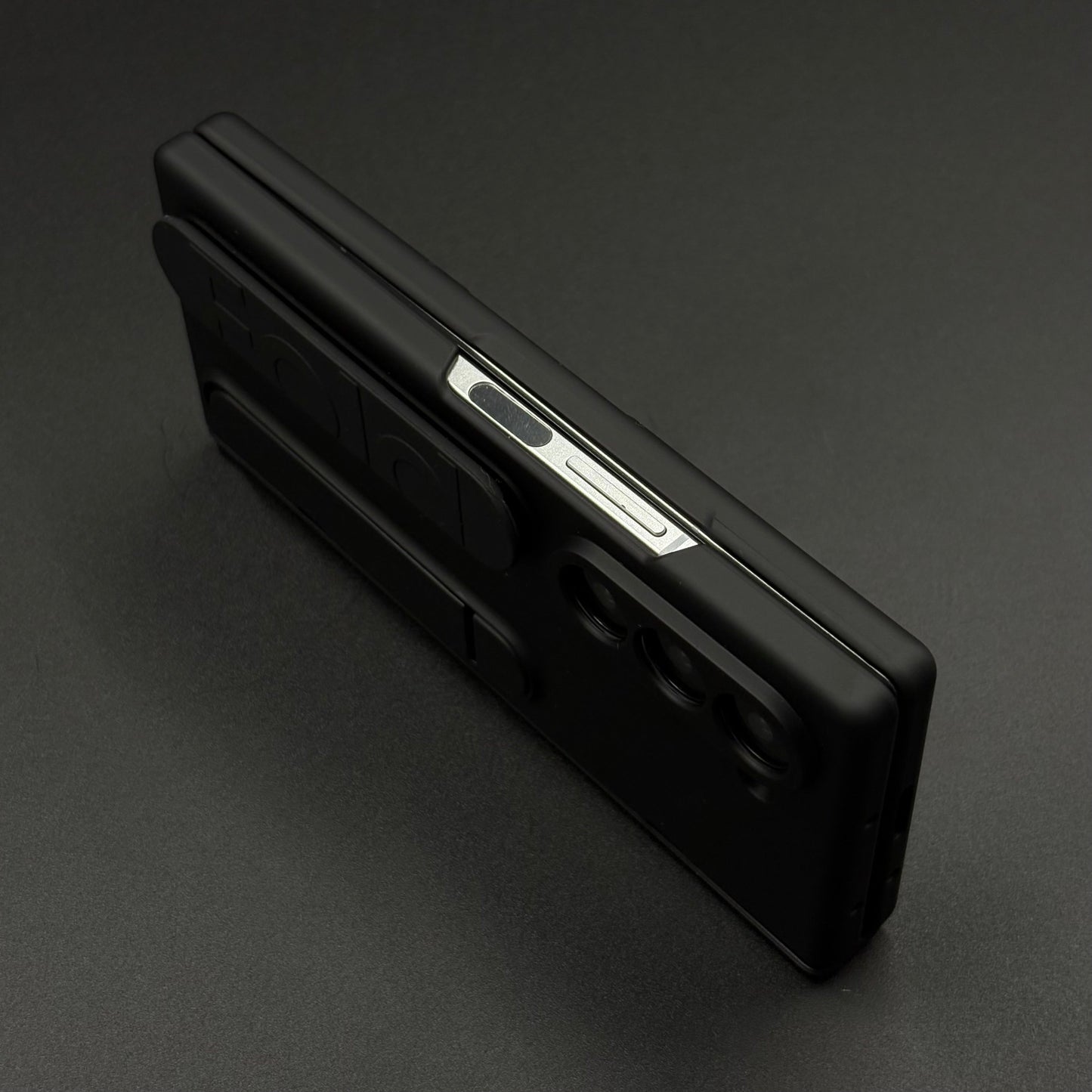 Smooth Silk Feel Silicone Case with Kickstand & Wristband for Samsung Galaxy Z Fold 6 | Front Screen Protector