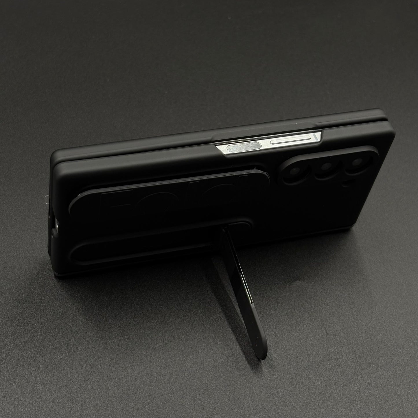 Smooth Silk Feel Silicone Case with Kickstand & Wristband for Samsung Galaxy Z Fold 6 | Front Screen Protector