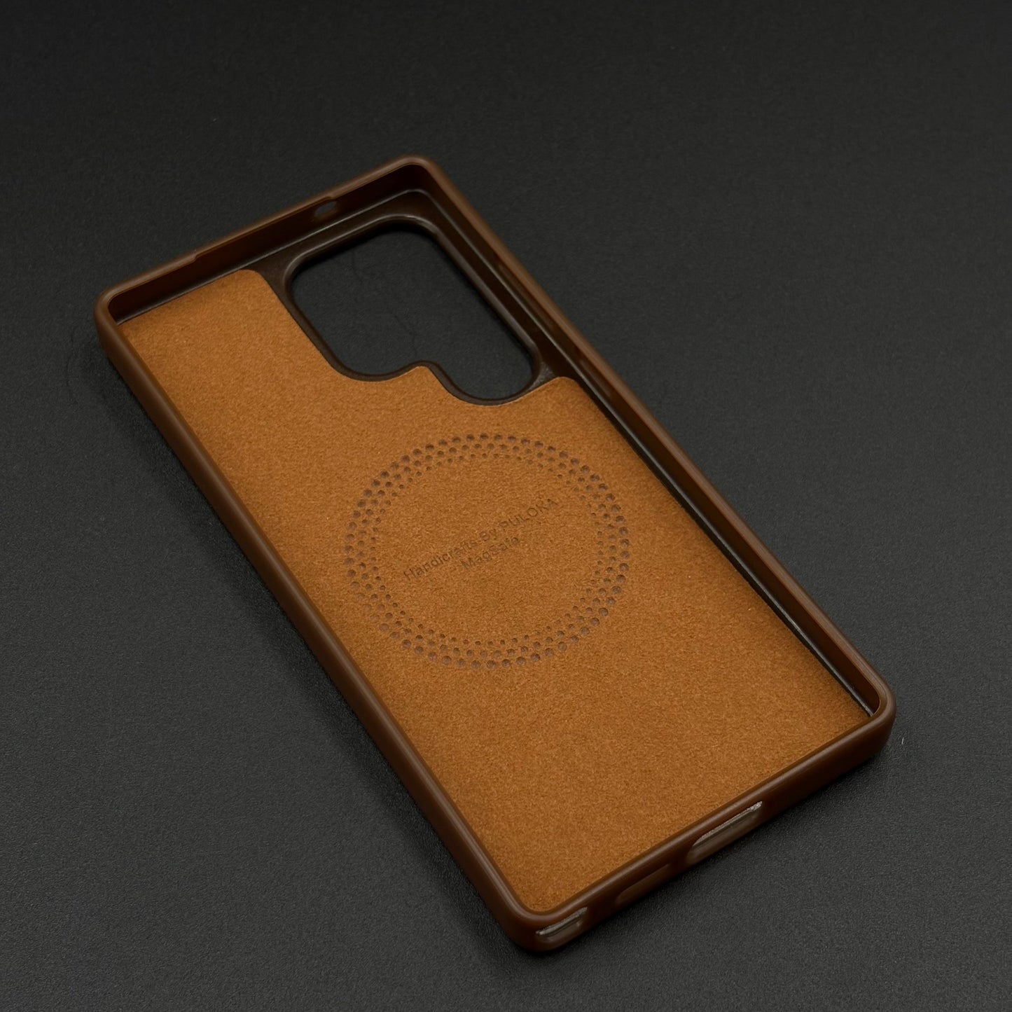 Luxury Leather MagSafe Case for Samsung Galaxy S25 Ultra | Premium Magnetic Charging Support
