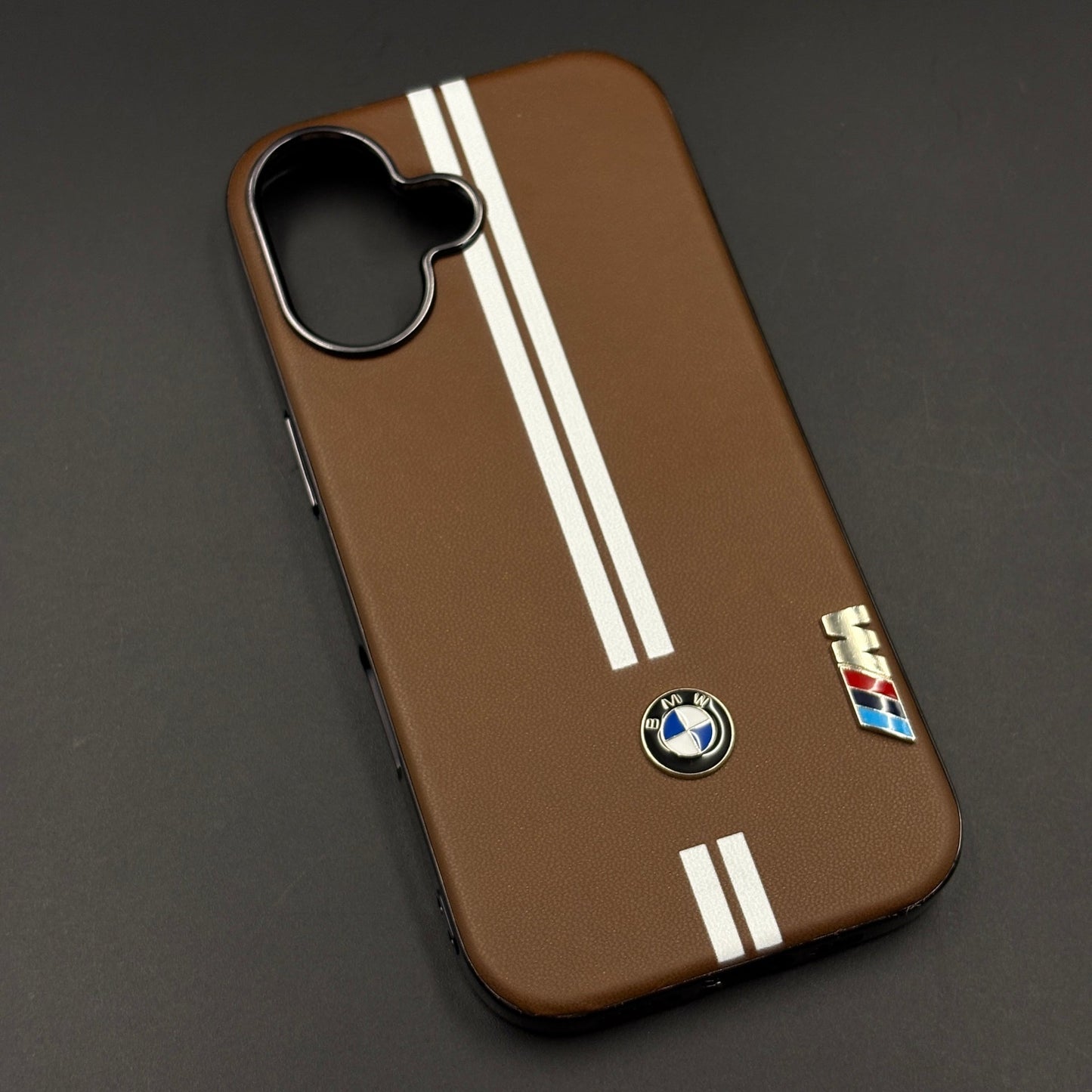 Motorsport Inspired M Performance Stripe Leather Case for iPhone 17