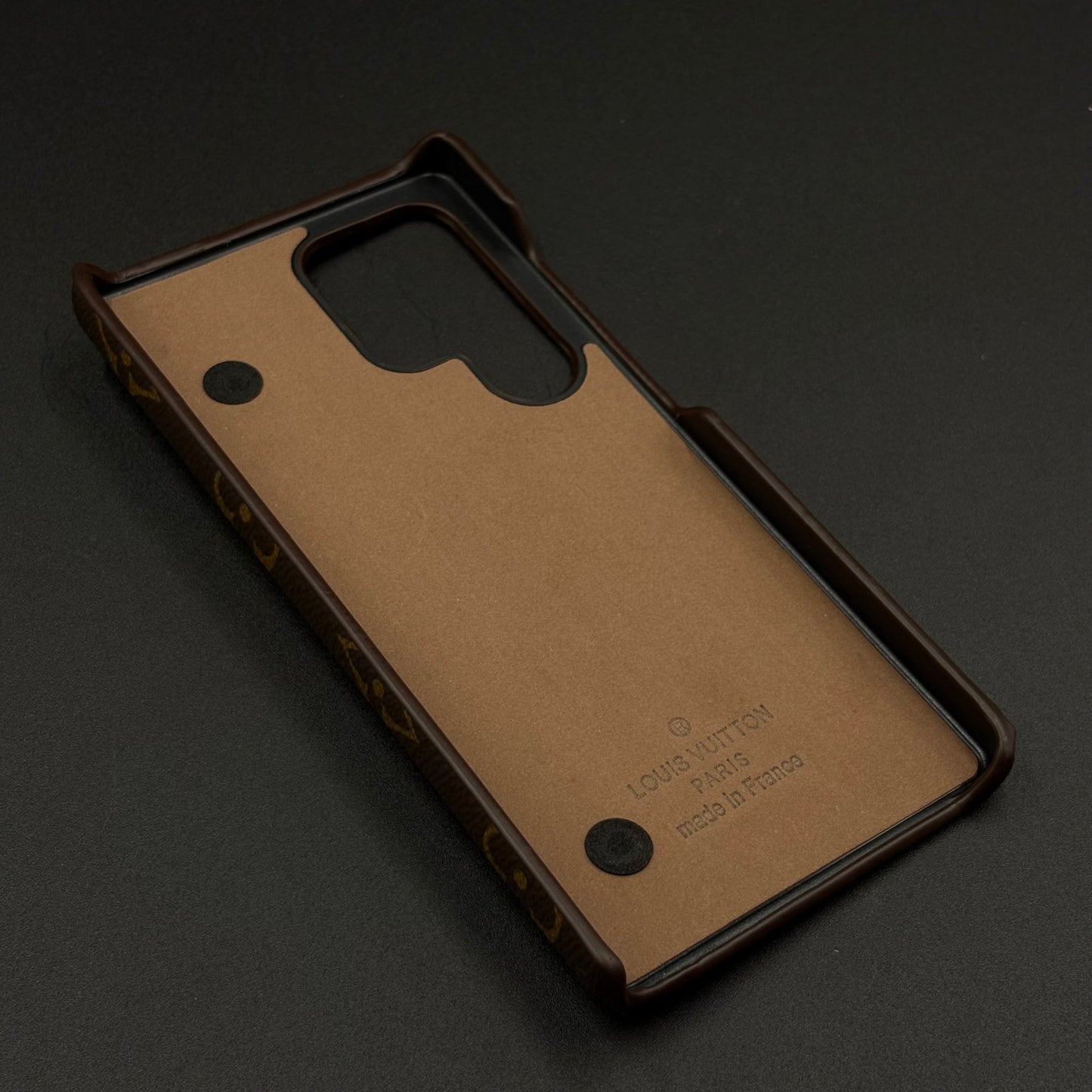 Luxury Brand Leather Case with Gold Buckle Strap for Samsung Galaxy S24 Ultra