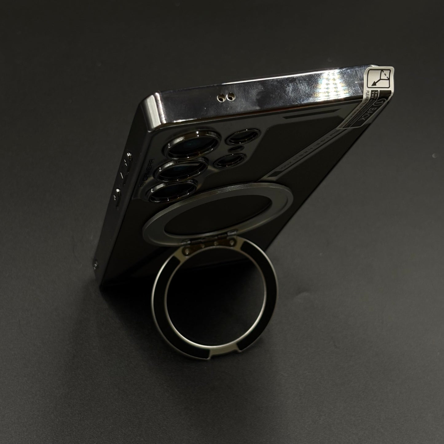 Detachable Metal Ring MagSafe Case for Samsung Galaxy S25 Ultra | Hybrid Armor Design with Magnetic Stand