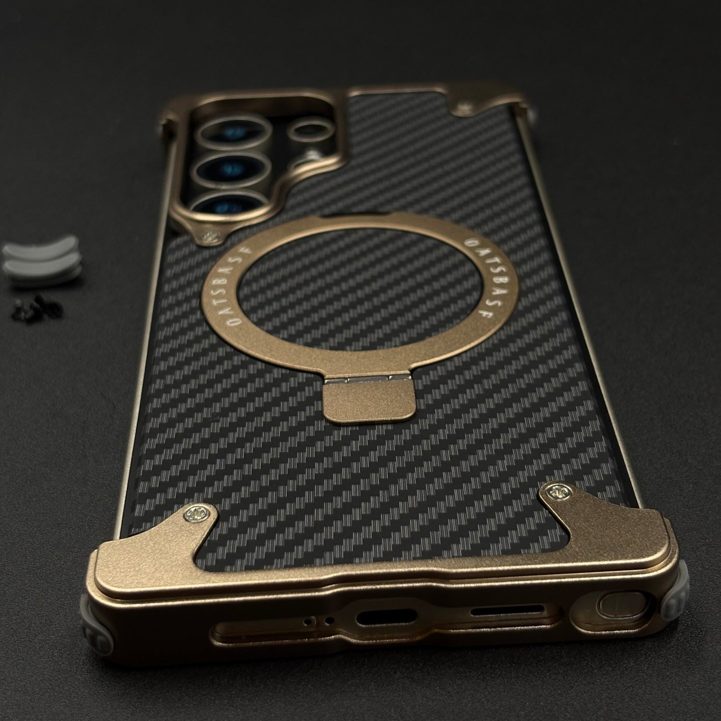 UltraLux Carbon Fibre & Metal MagSafe Case for Samsung Galaxy S24 Ultra | Crafted for Style & Strength