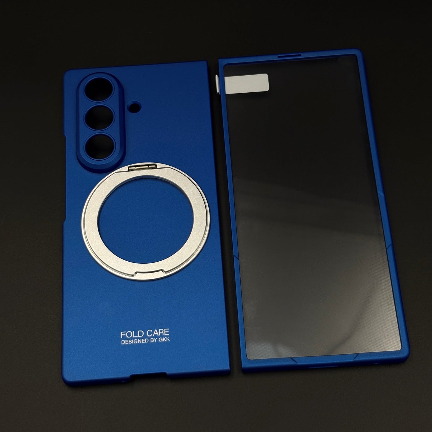 Magnetic Ring Stand Case with Front Screen Protector for Samsung Galaxy Z Fold 7 | Slim Grip & Full Body Coverage