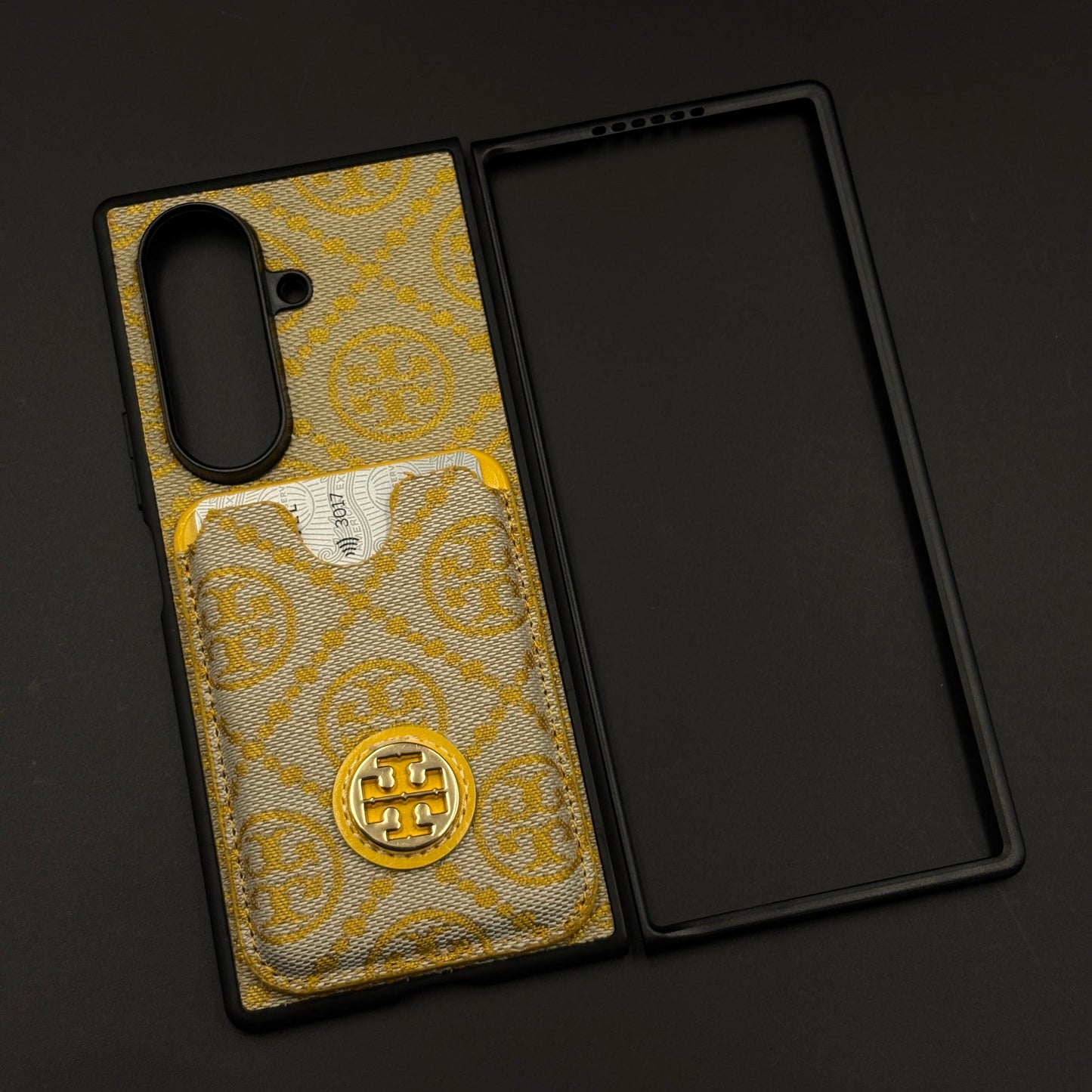 Luxury Brand Monogram TB Cardholder Case for Samsung Galaxy Z Fold 7