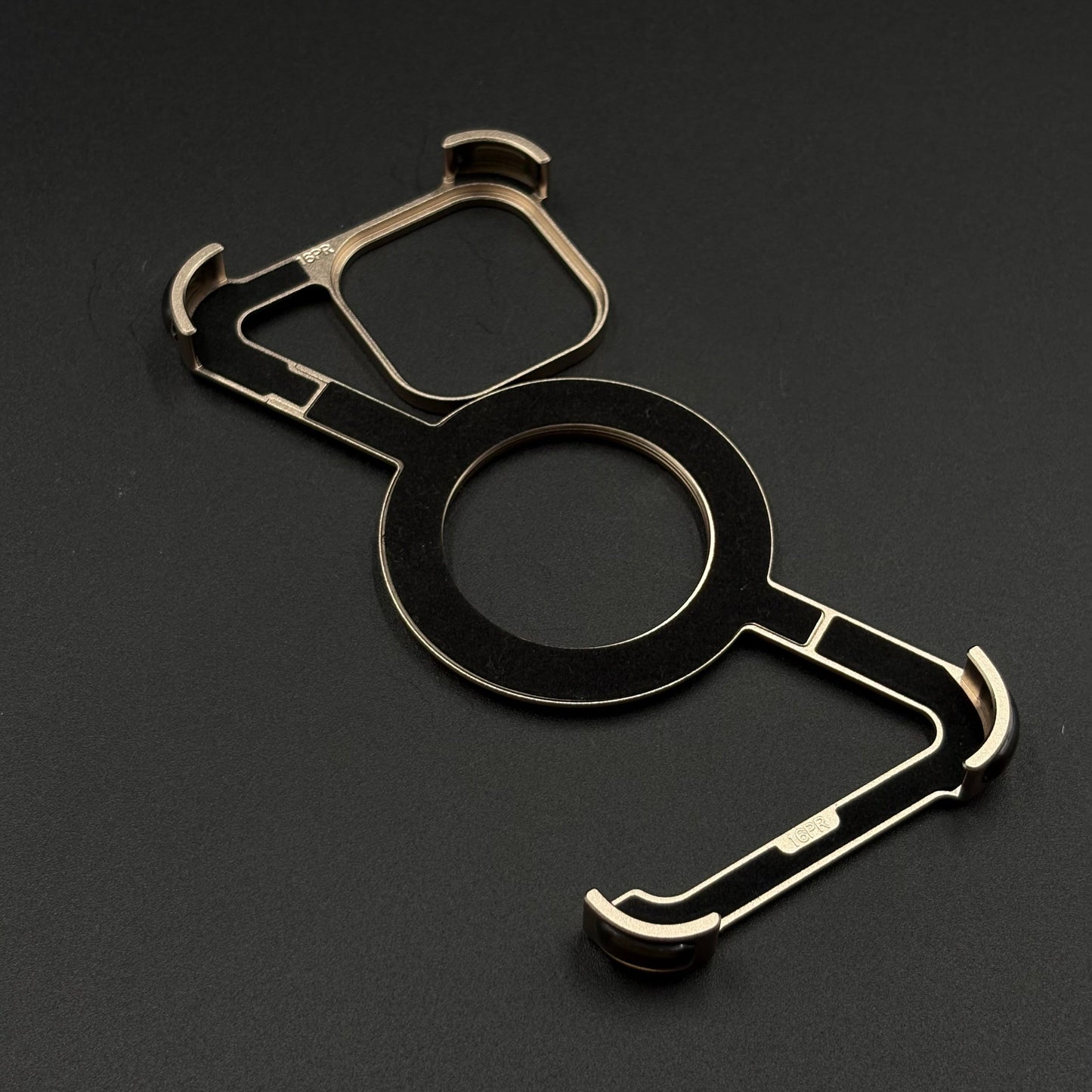 Z-Shape Aluminum Metal Rotating Stand Case for iPhone 16 Series | MagSafe Compatible | Industrial Luxe Design