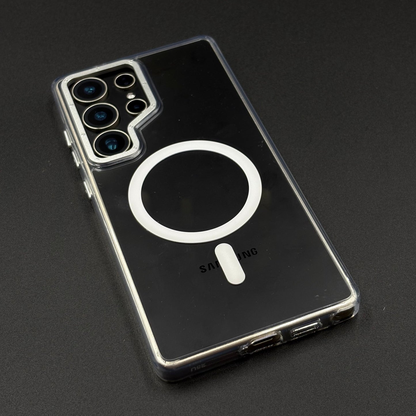 Clear Transparent Phone Case for Samsung Galaxy S24 Ultra | MagSafe Ready