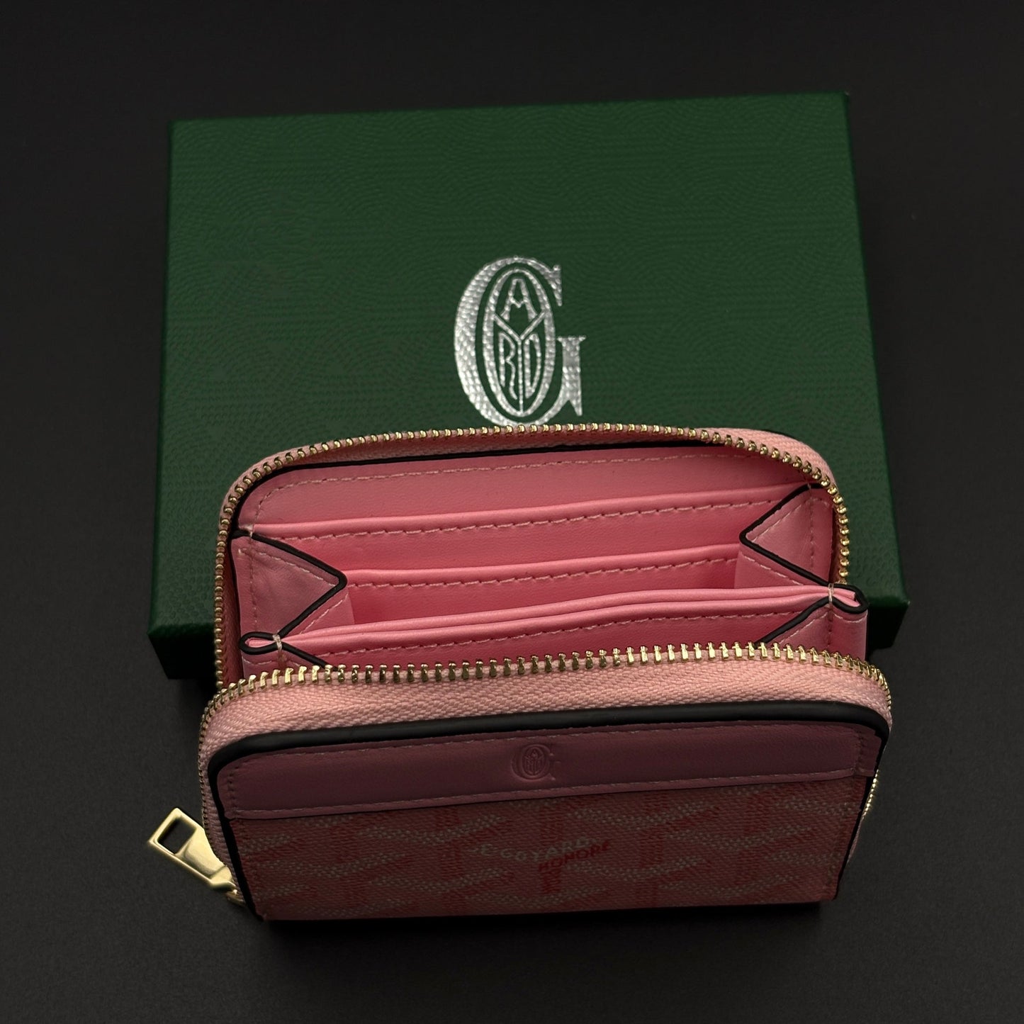 Luxury Brand EGY Compact Zip Card Holder Wallet with Box