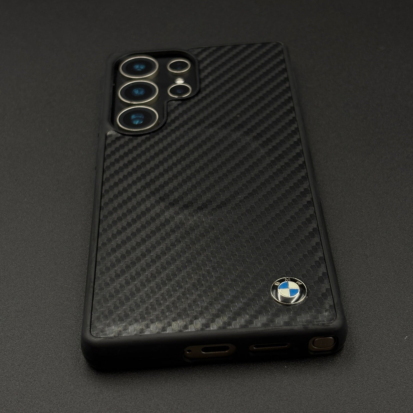 Performance M Series Phone Case for Samsung Galaxy S25 Ultra | Carbon Fiber | MagSafe Compatible | Embossed Logo