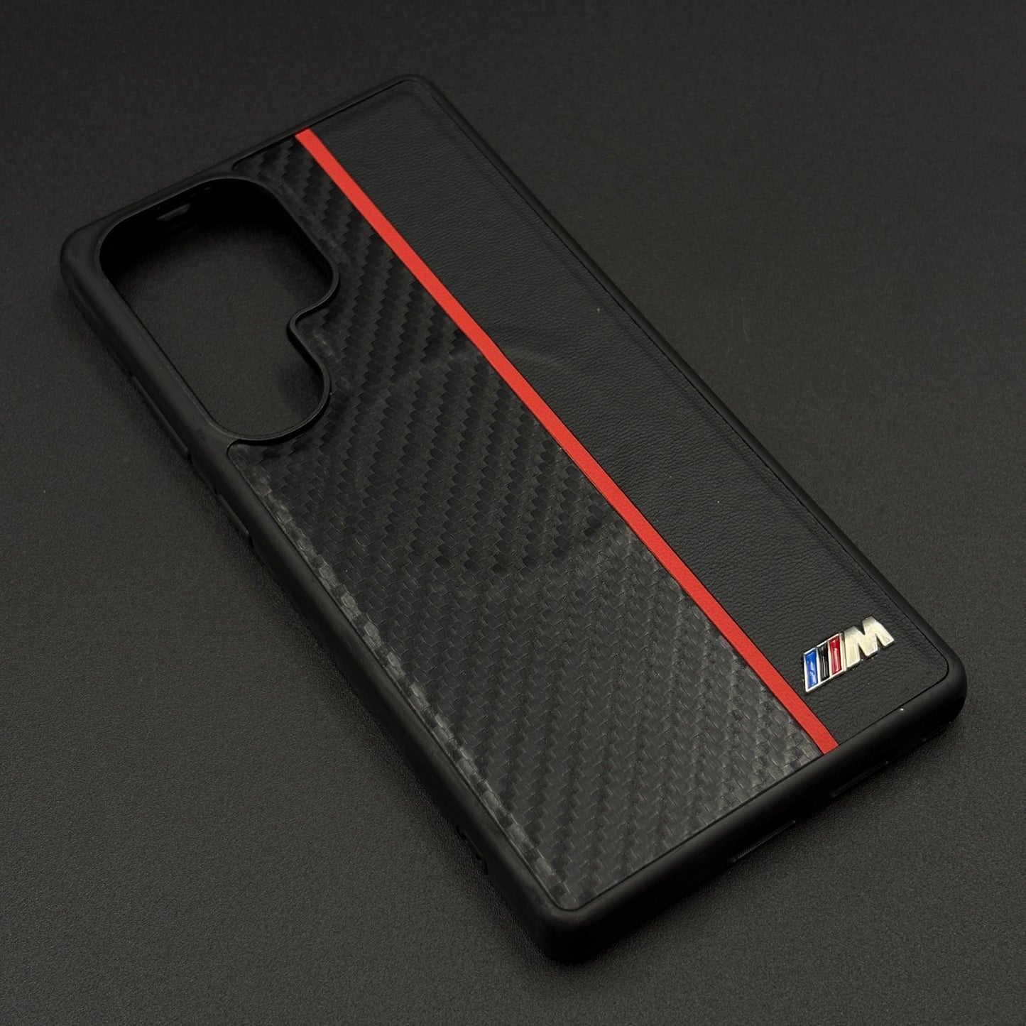 Performance M Series Phone Case for Samsung Galaxy S25 Ultra | Dual Shade Carbon Fiber | MagSafe Compatible | Embossed Logo