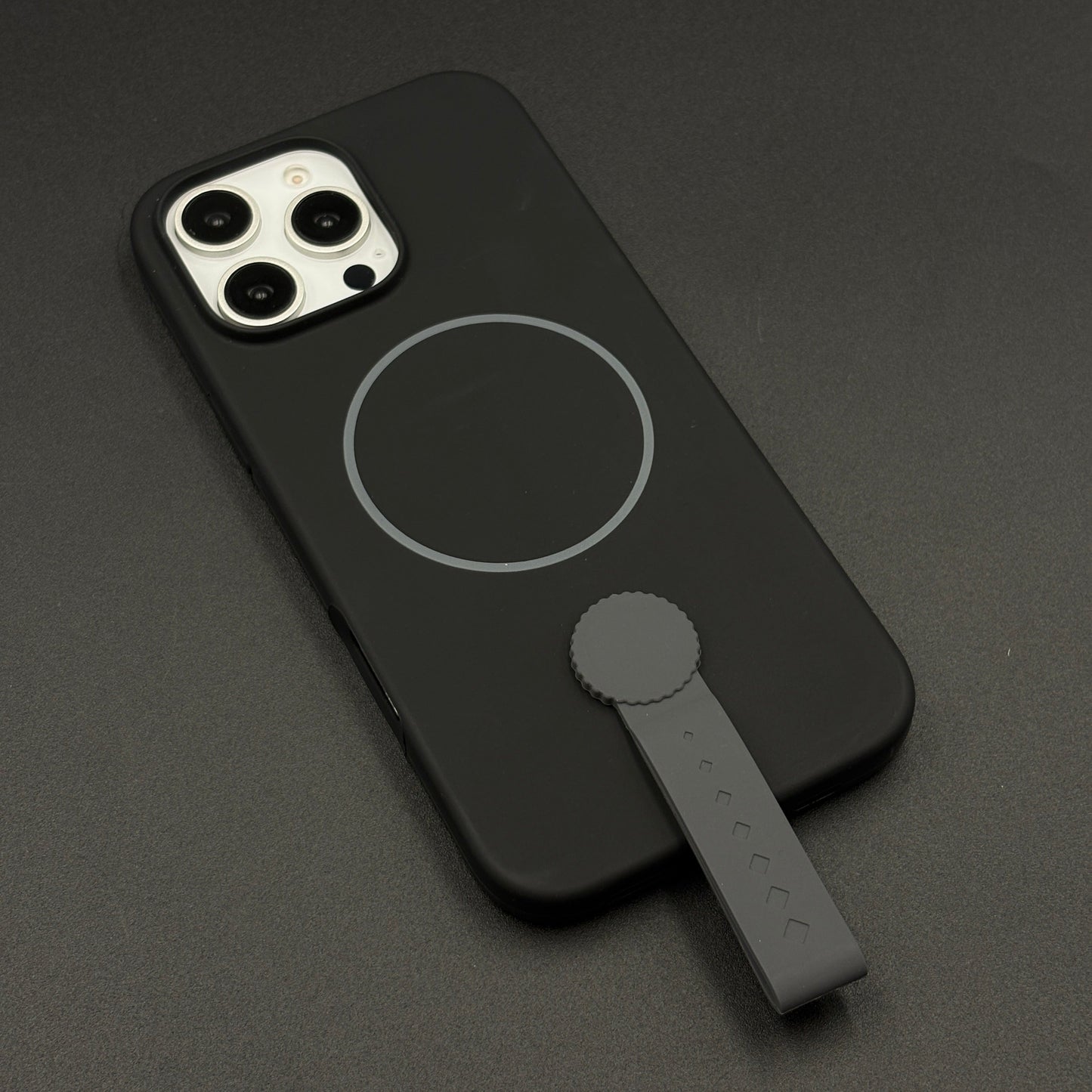 Liquid Silicone Wristband Case for iPhone | Silk Feel Touch Grip | Built-In Strap | MagSafe Compatible
