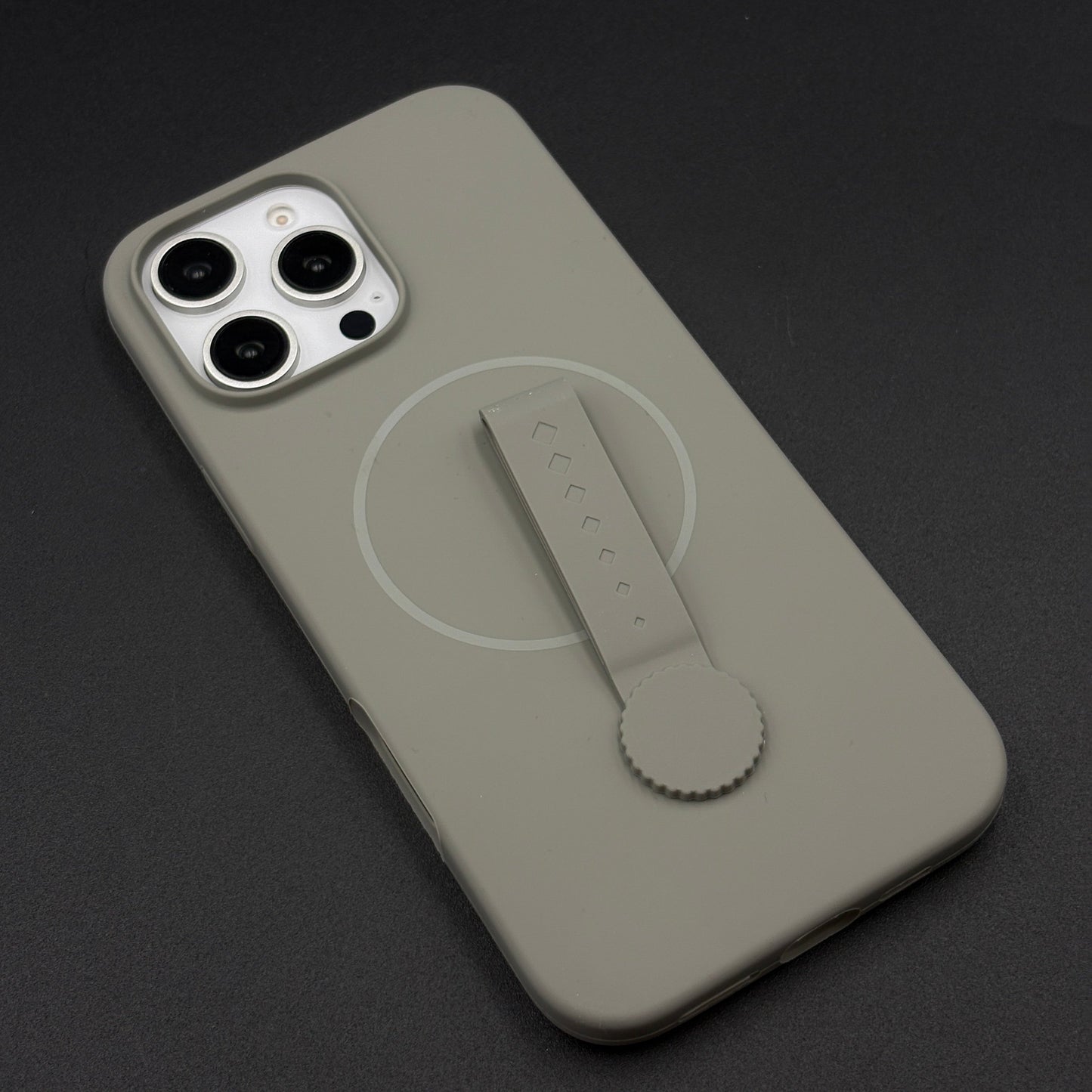 Liquid Silicone Wristband Case for iPhone | Silk Feel Touch Grip | Built-In Strap | MagSafe Compatible