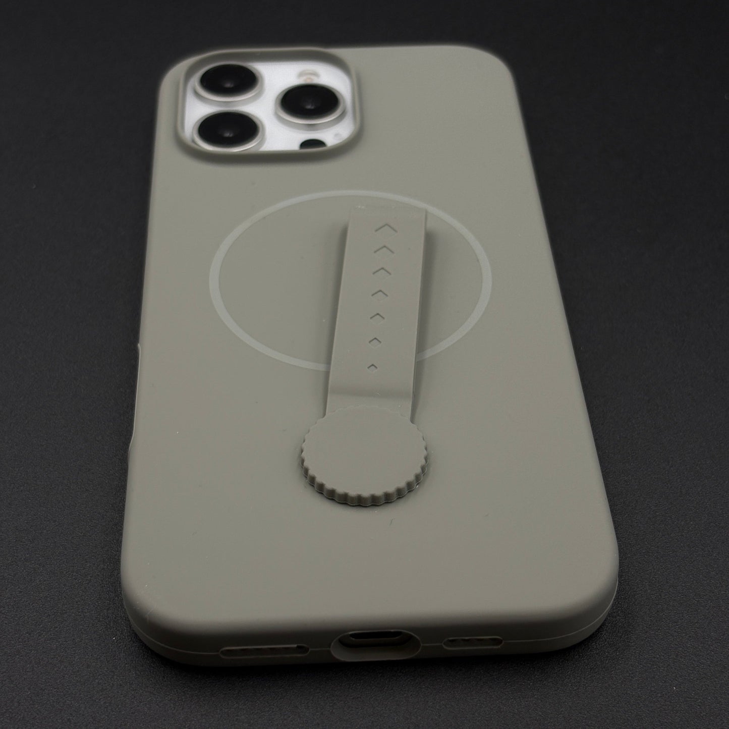 Liquid Silicone Wristband Case for iPhone | Silk Feel Touch Grip | Built-In Strap | MagSafe Compatible