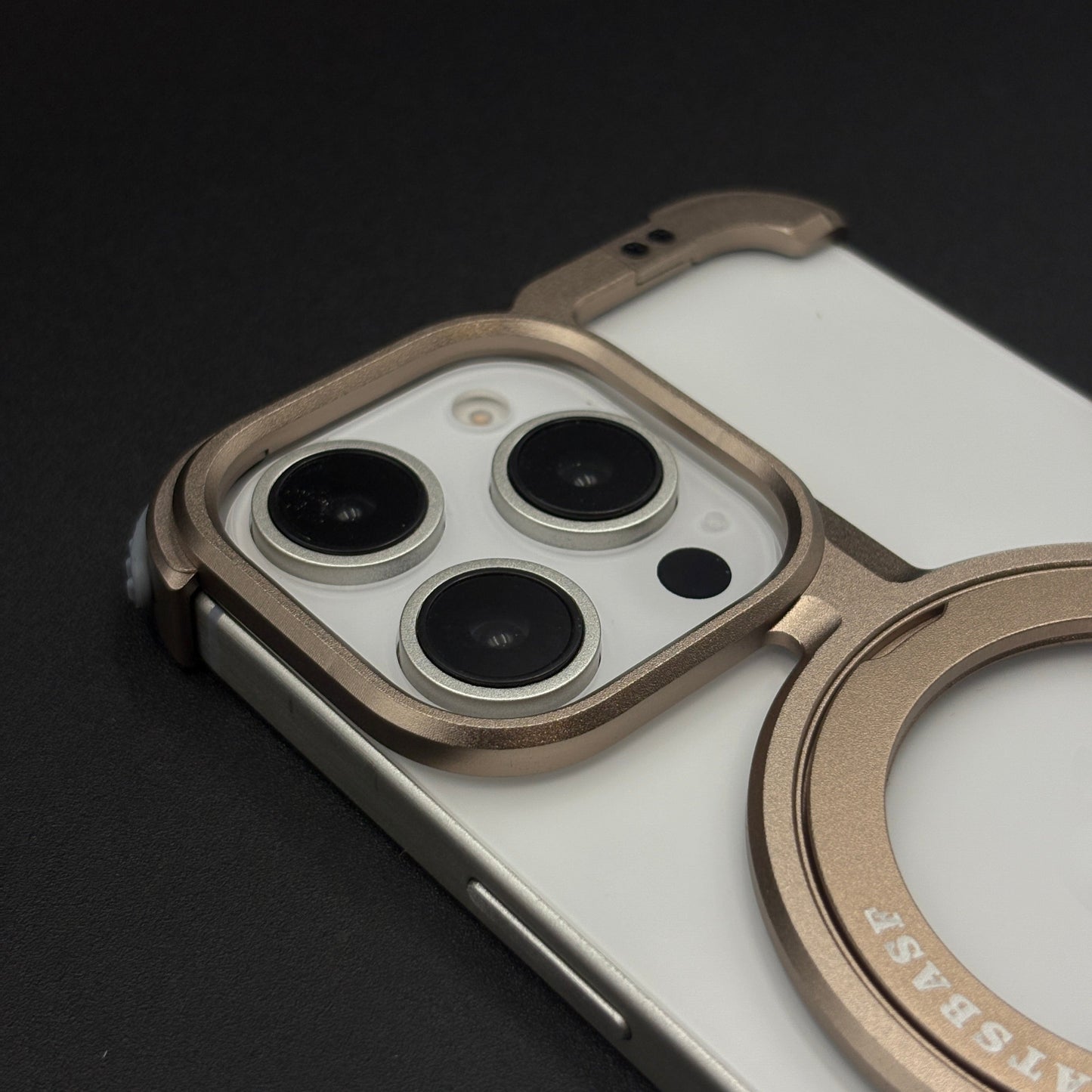 Next-Gen Metal Frame iPhone Case | Luxury Aluminum Rotating Stand | MagSafe Support