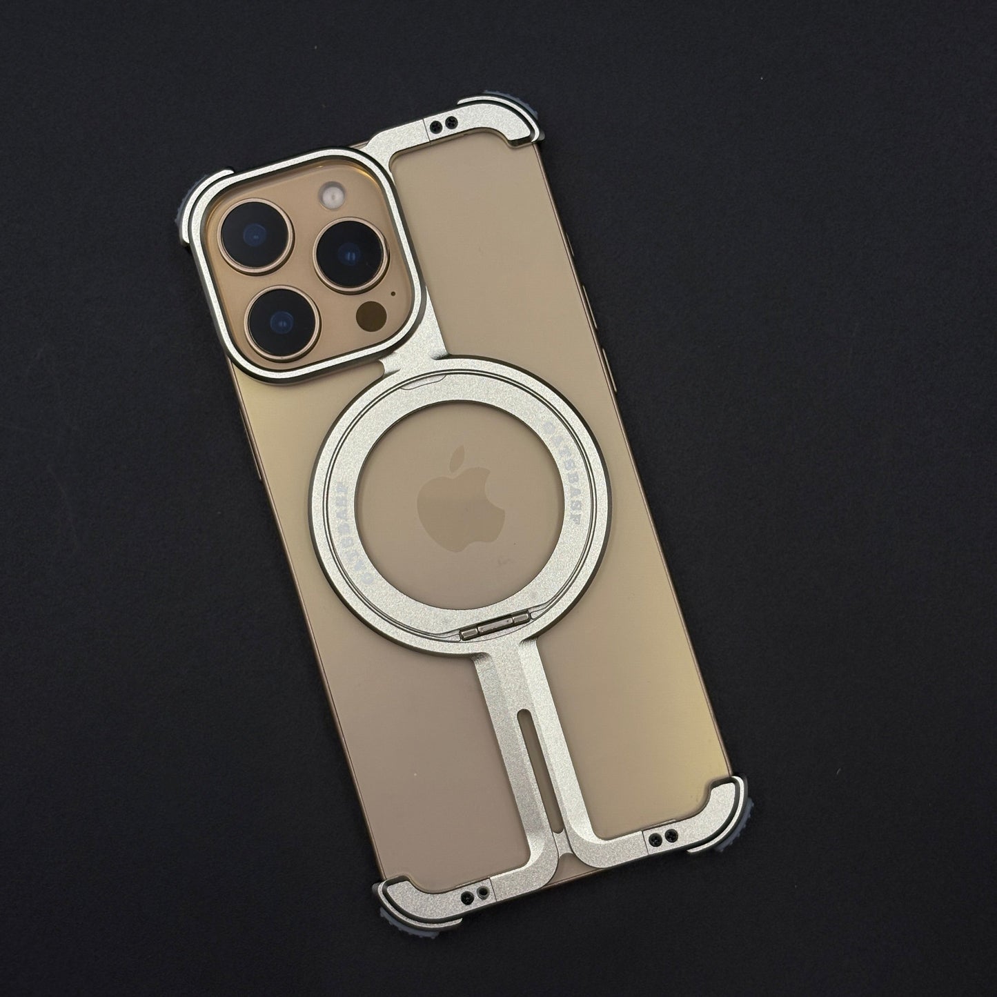 Next-Gen Metal Frame iPhone Case | Luxury Aluminum Rotating Stand | MagSafe Support