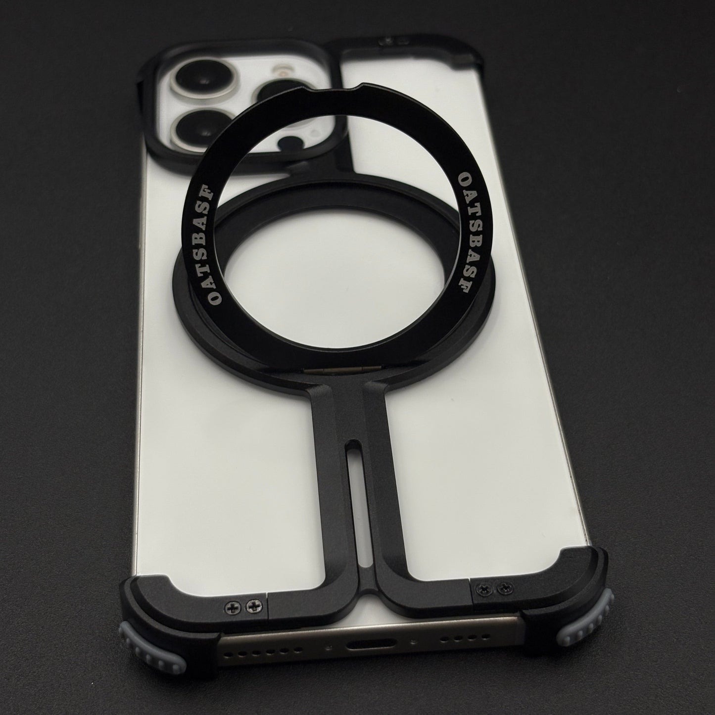 Next-Gen Metal Frame iPhone Case | Luxury Aluminum Rotating Stand | MagSafe Support