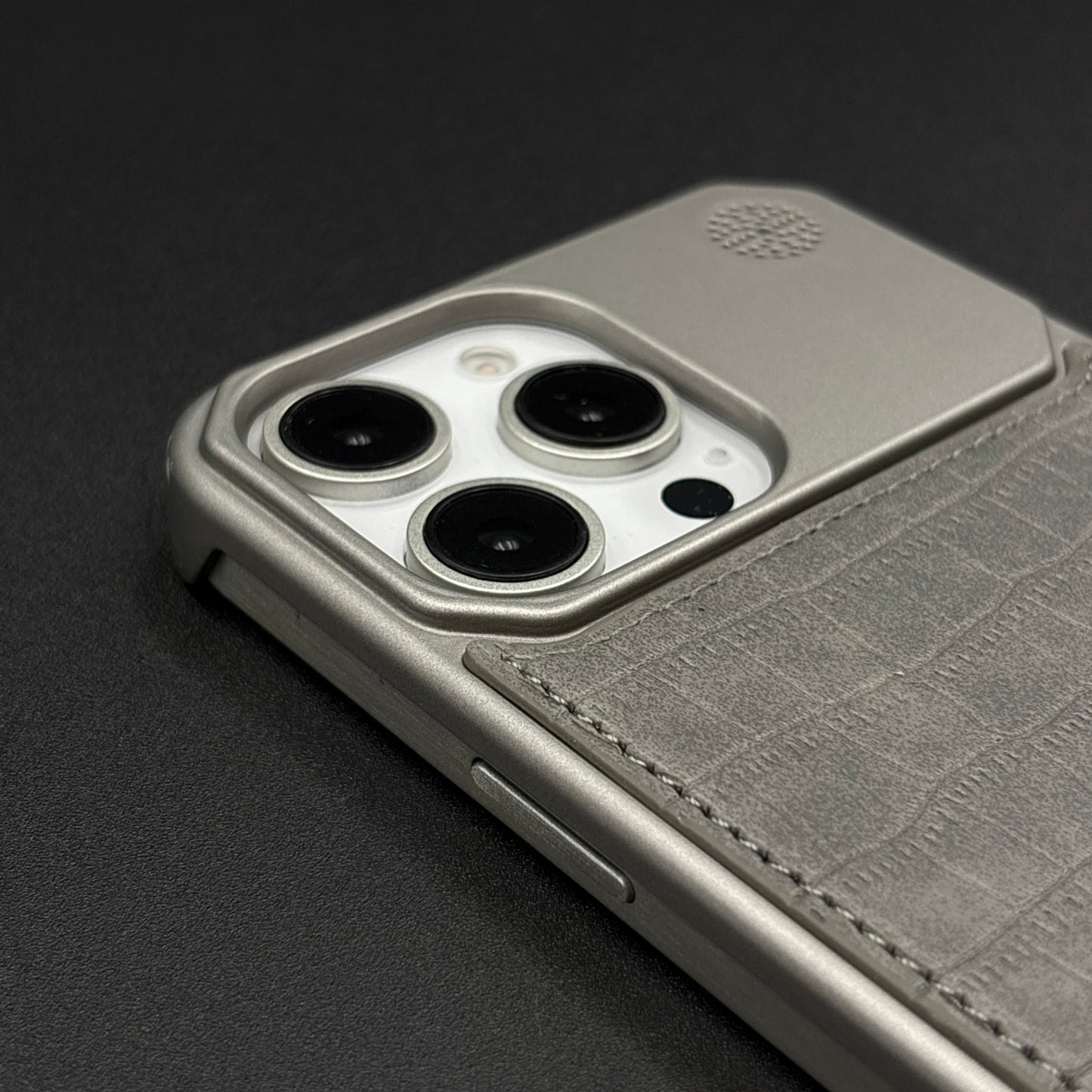 Croc Pattern Phone Case for iPhone Series | Aeroflex Borderless Frame | Real Feel Leather | MagSafe Compatible