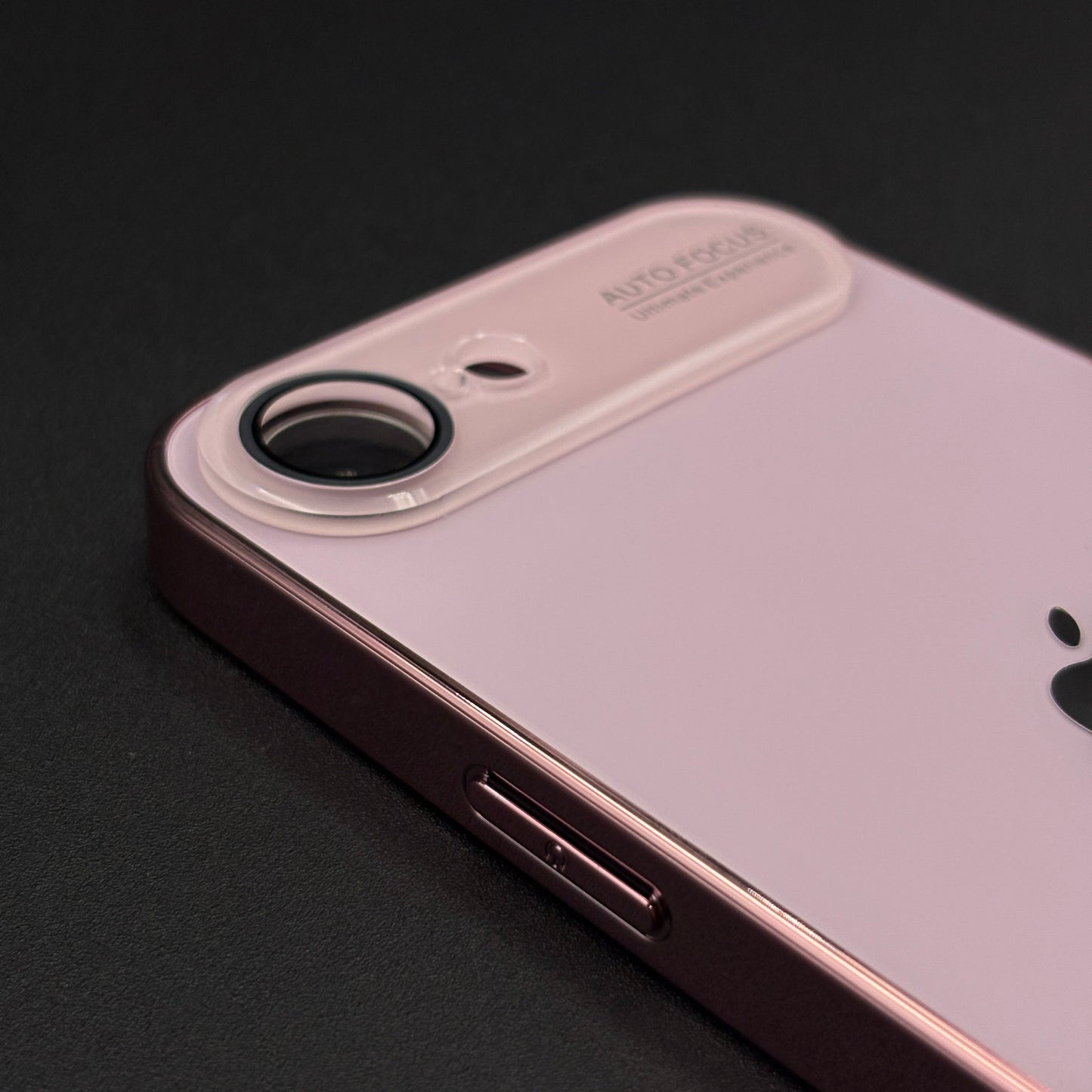 iPhone 16E Luxury Backplane Glass Chromatic Lens Shield Case Cover