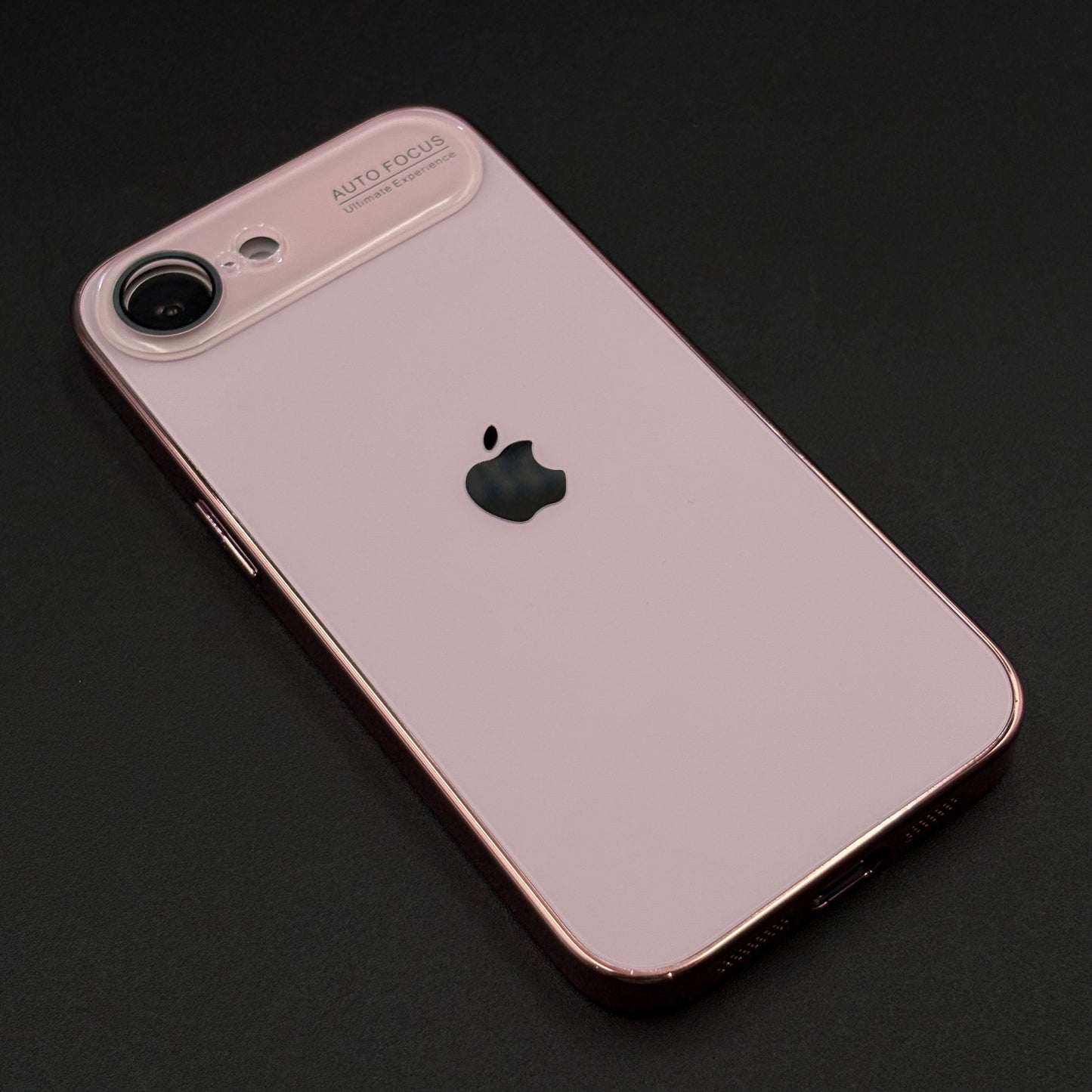 iPhone 16E Luxury Backplane Glass Chromatic Lens Shield Case Cover