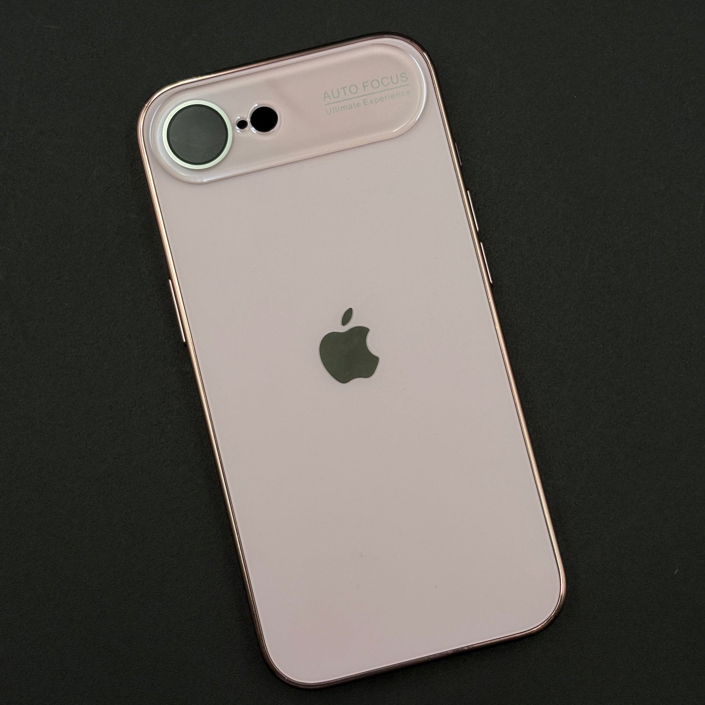 iPhone 16E Luxury Backplane Glass Chromatic Lens Shield Case Cover