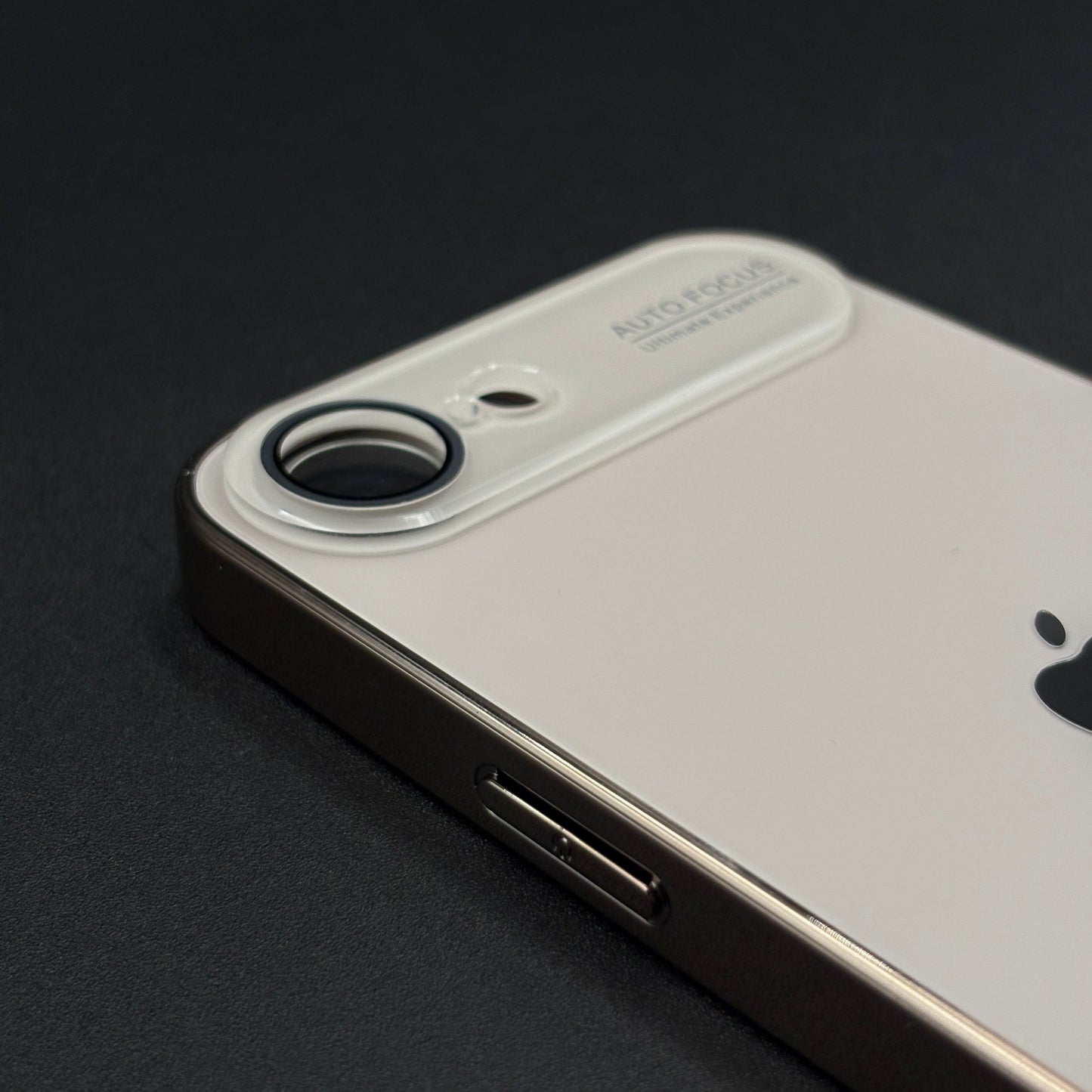 iPhone 16E Luxury Backplane Glass Chromatic Lens Shield Case Cover
