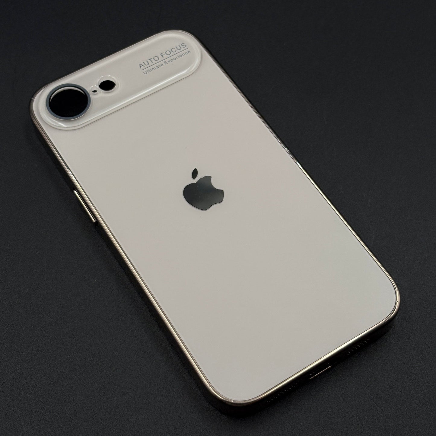 iPhone 16E Luxury Backplane Glass Chromatic Lens Shield Case Cover