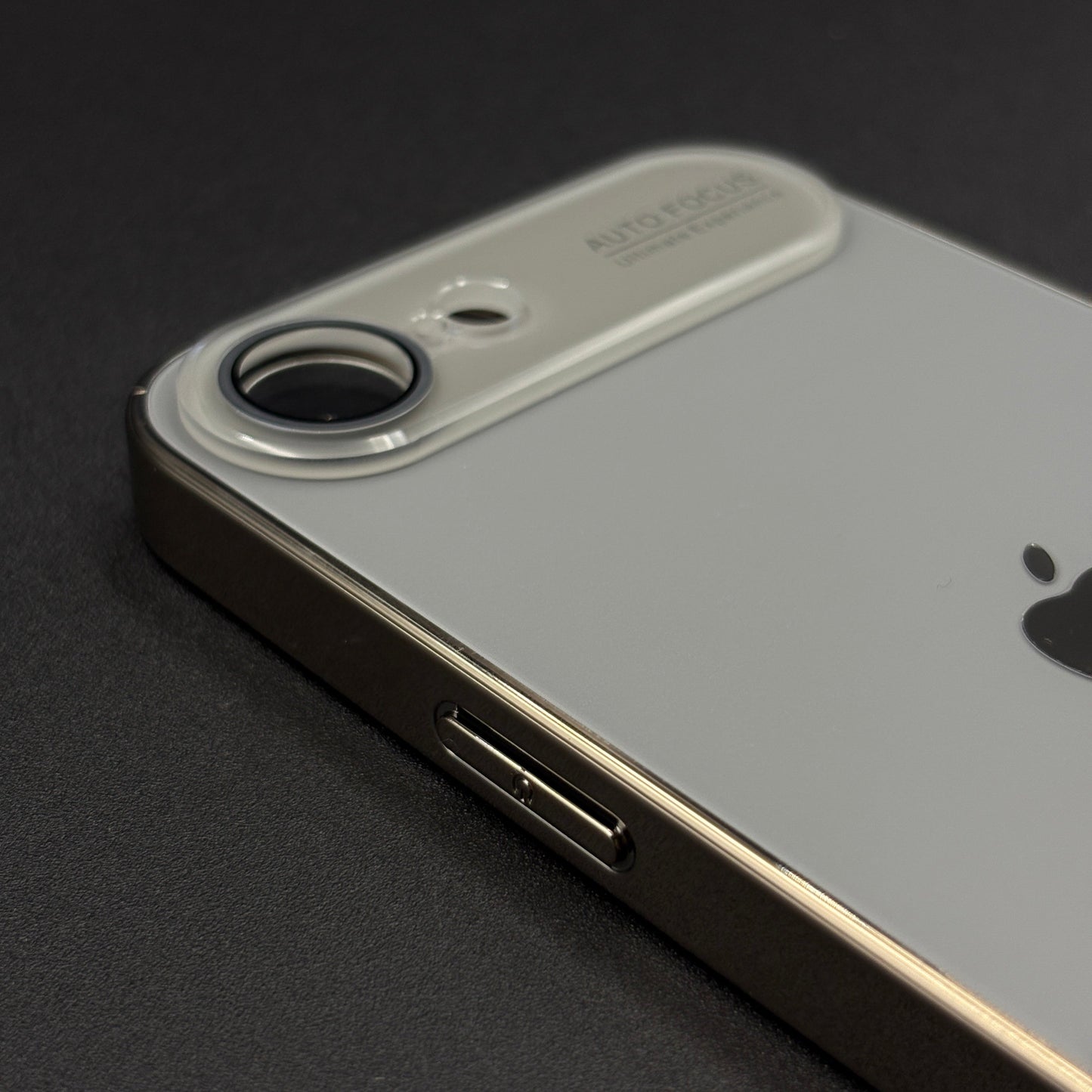 iPhone 16E Luxury Backplane Glass Chromatic Lens Shield Case Cover