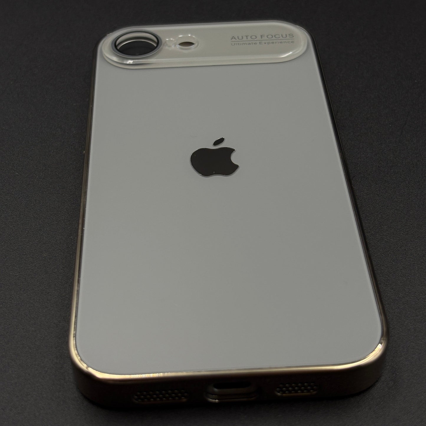 iPhone 16E Luxury Backplane Glass Chromatic Lens Shield Case Cover