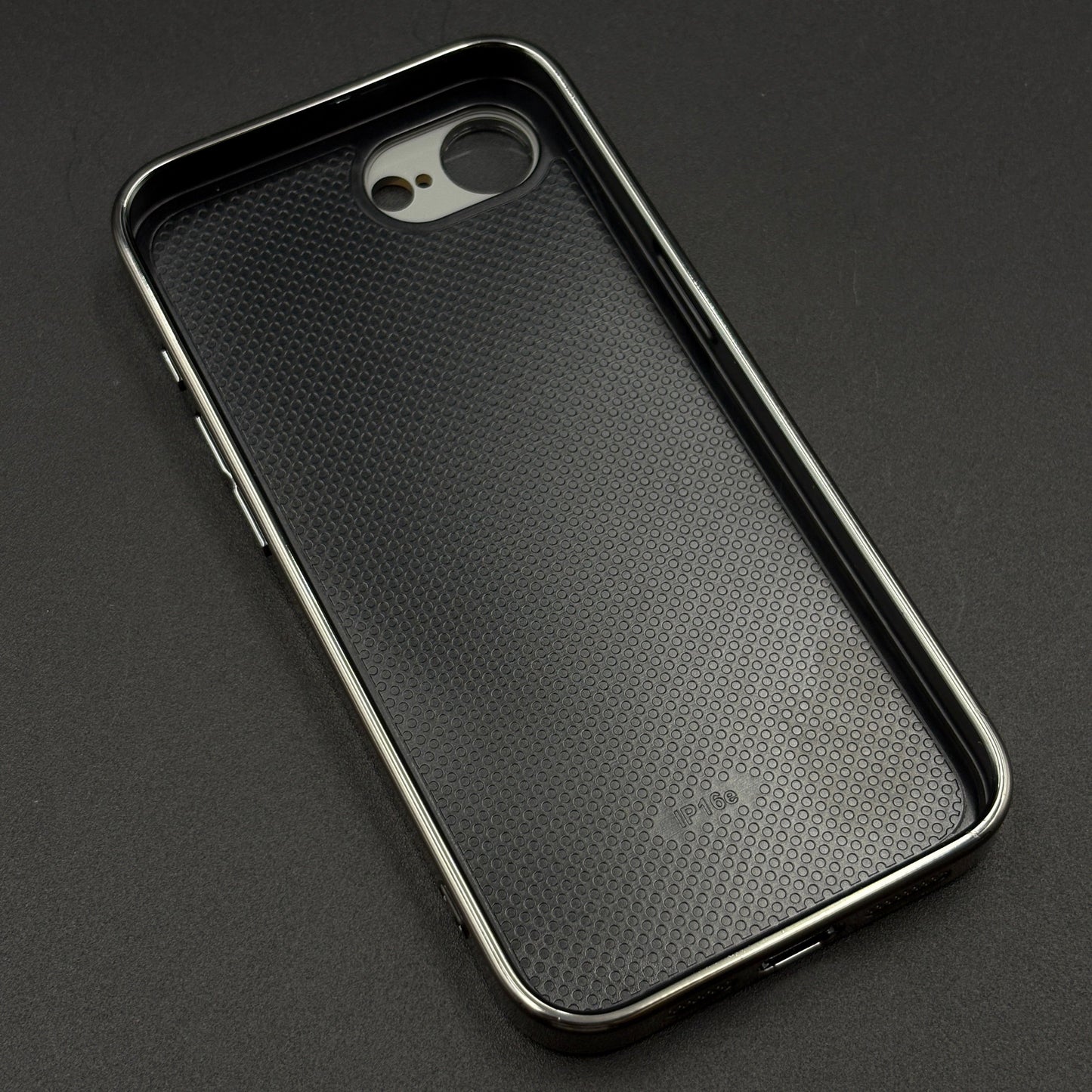 iPhone 16E Luxury Backplane Glass Chromatic Lens Shield Case Cover