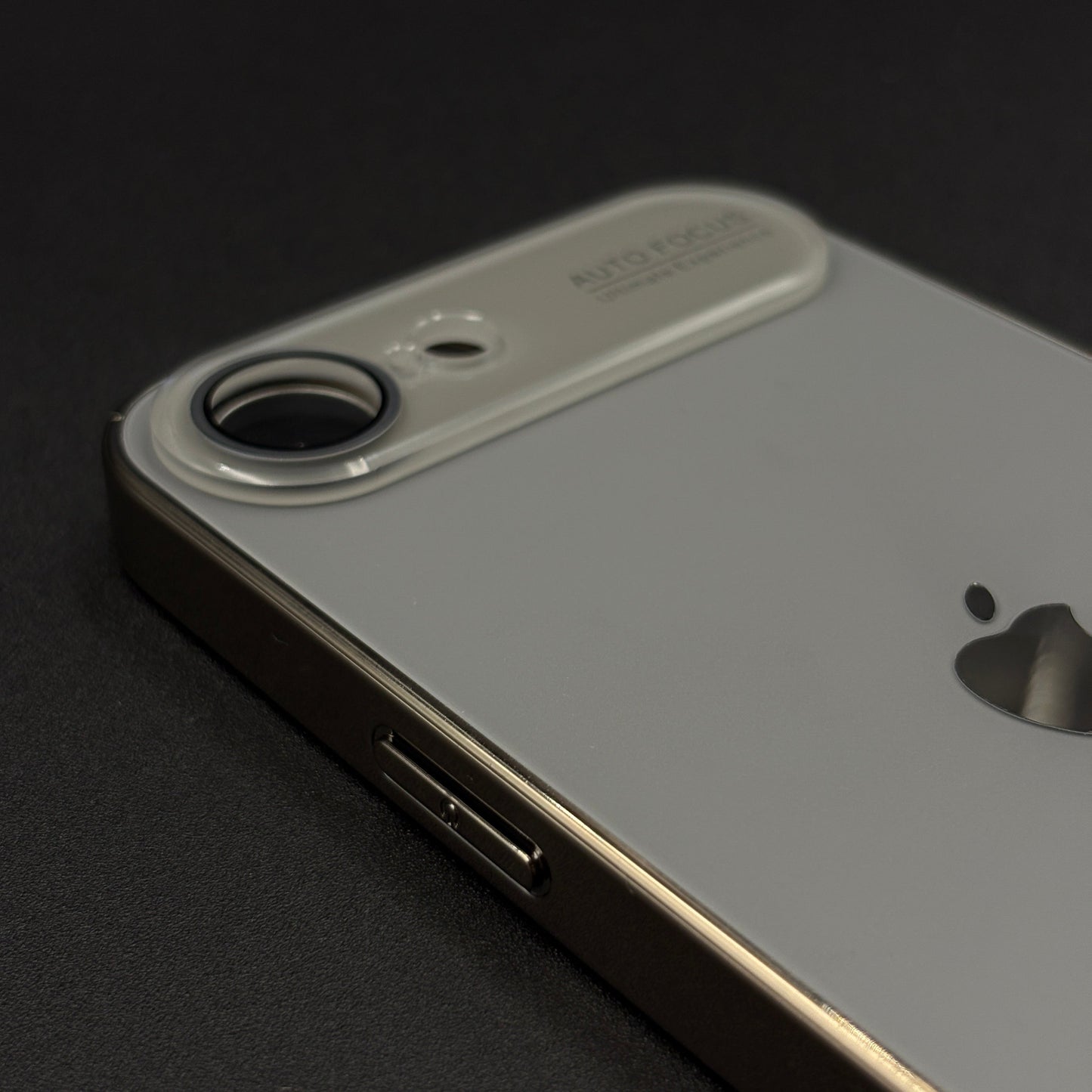 iPhone 16E Luxury Backplane Glass Chromatic Lens Shield Case Cover