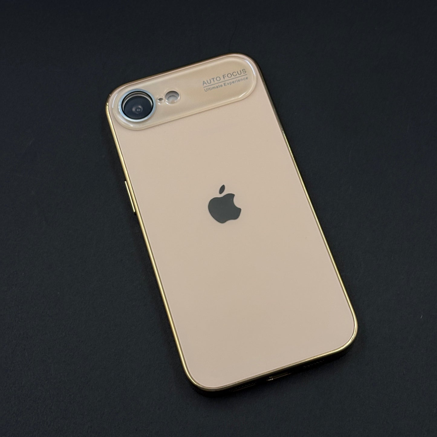 iPhone 16E Luxury Backplane Glass Chromatic Lens Shield Case Cover