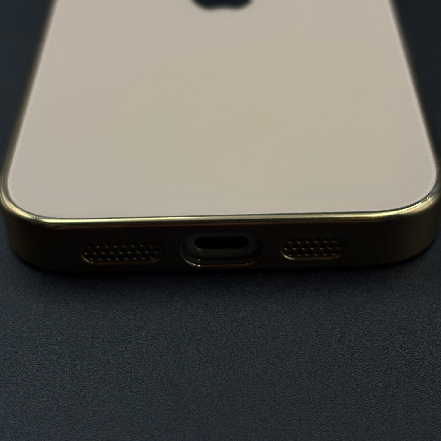 iPhone 16E Luxury Backplane Glass Chromatic Lens Shield Case Cover