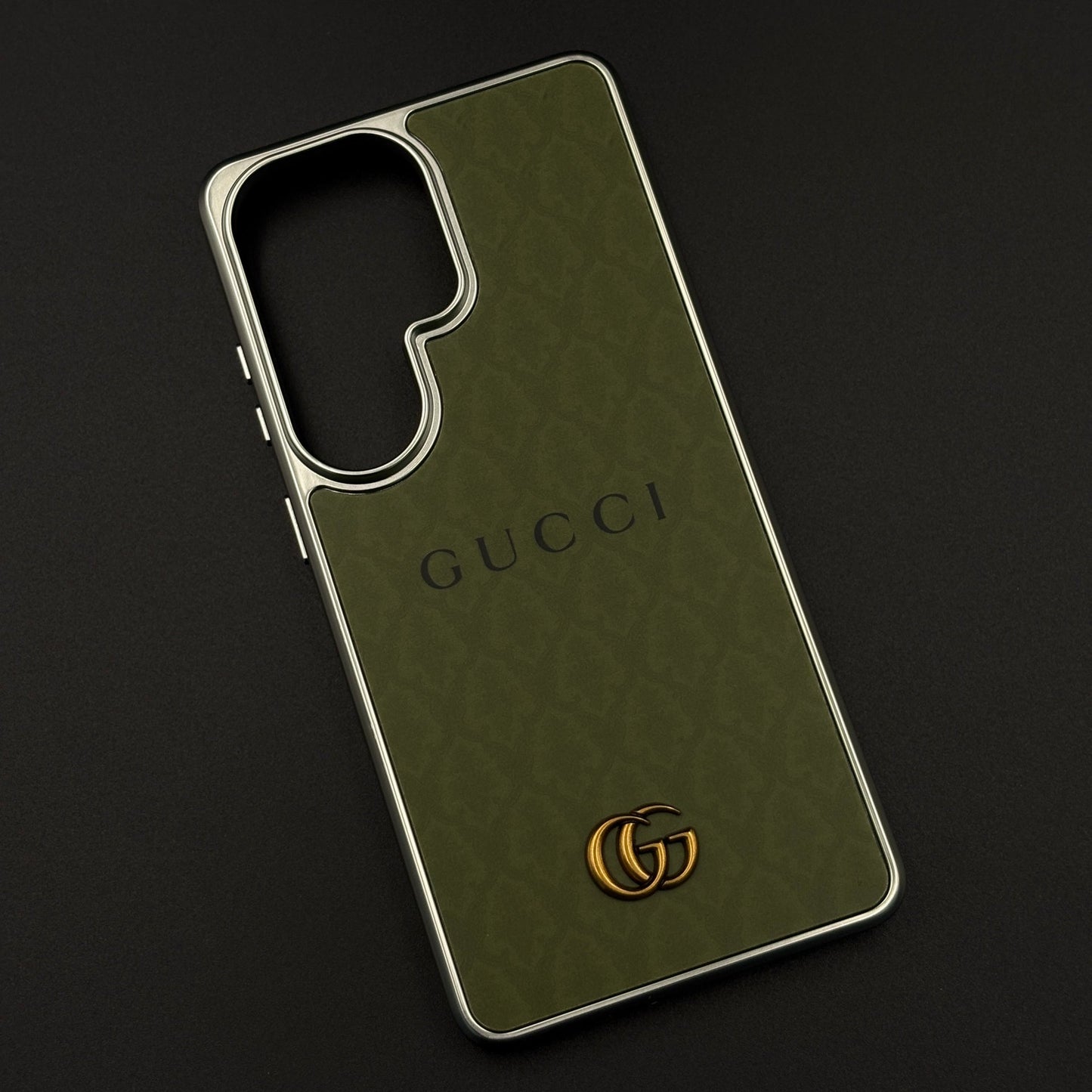Luxe Olive GG Monogram Luxe Case for Samsung Galaxy S26 Ultra