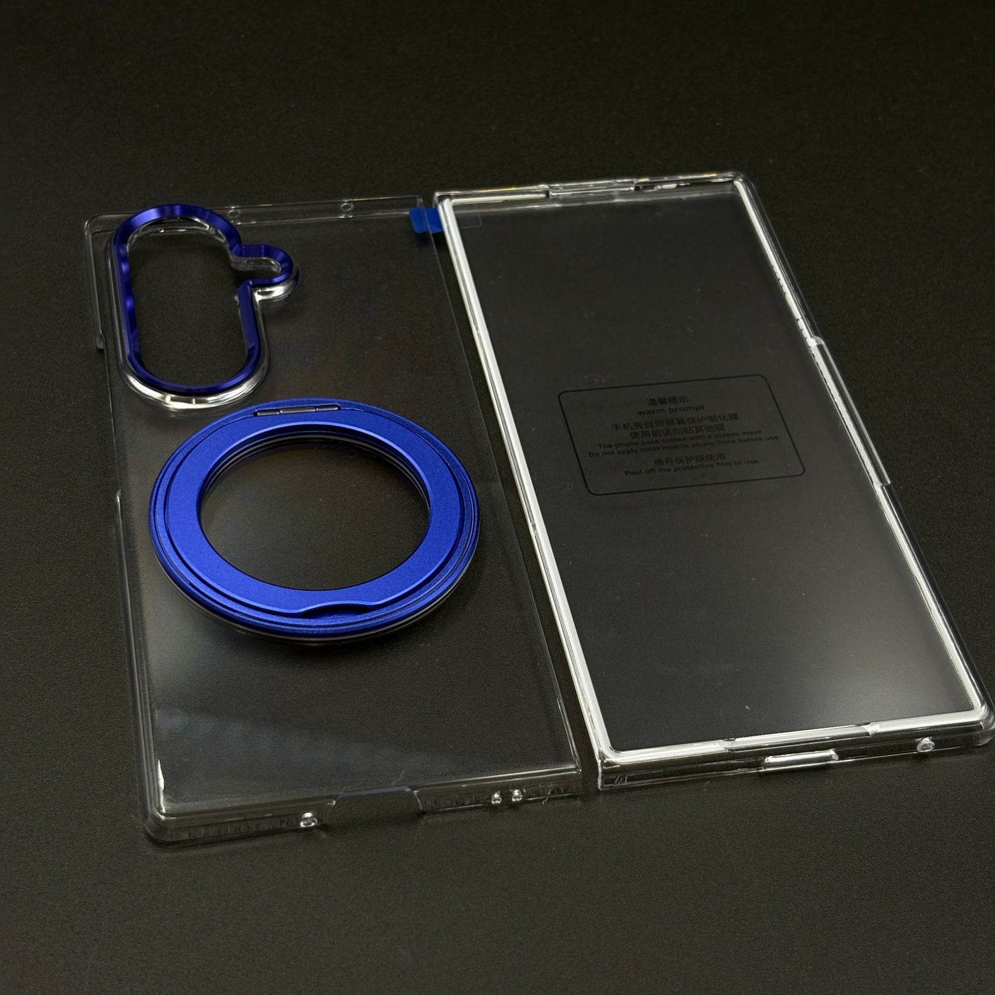 Premium Transparent Case with 360° Rotating Kickstand for Samsung Galaxy Z Fold 7 | No-Yellowing | Sleek Fit