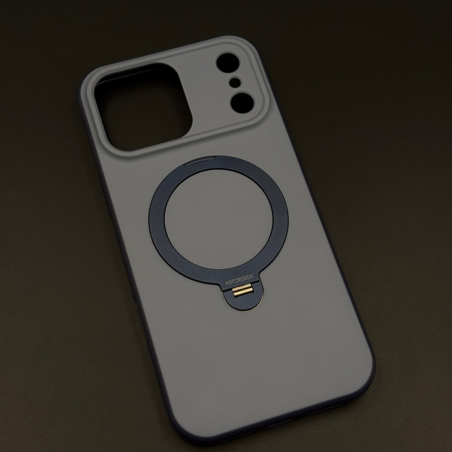 Matte MagSafe Ring Stand Case for iPhone 17 Series | Rotating Metal Kickstand