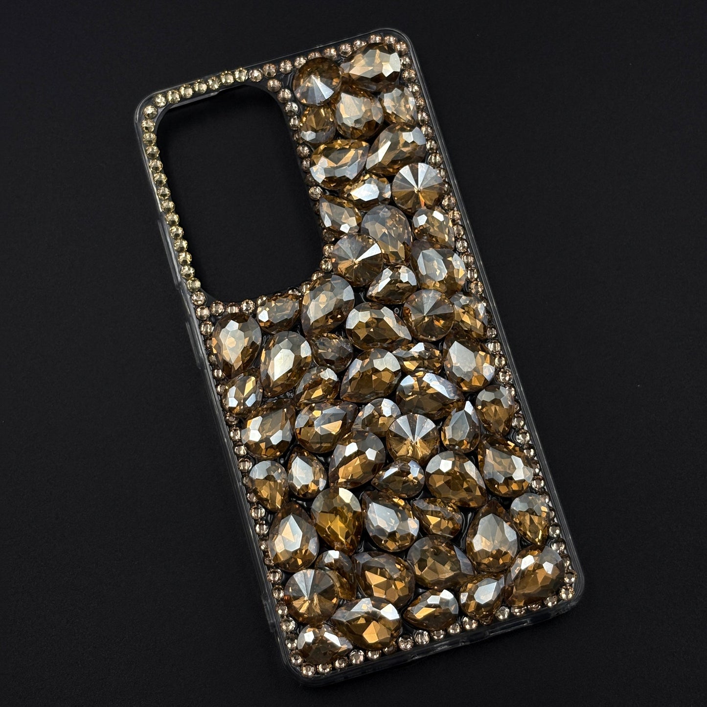 Gemstone Luxe Case for Samsung Galaxy S25 Ultra with Crystal Embellishment and Elegant Sparkle