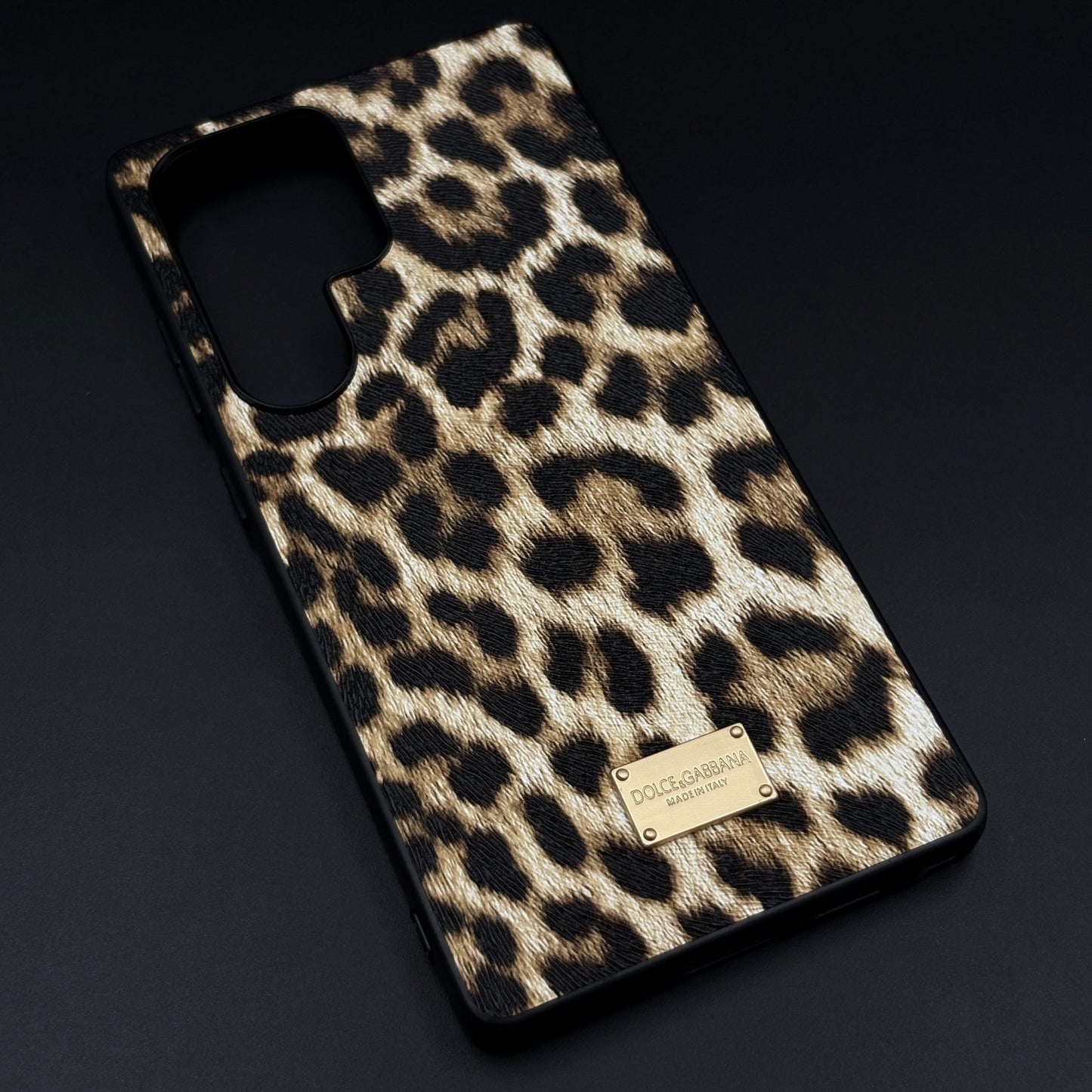 D&G Luxury Leopard Print Case for Samsung Galaxy S25 Ultra | Designer Protective Cover
