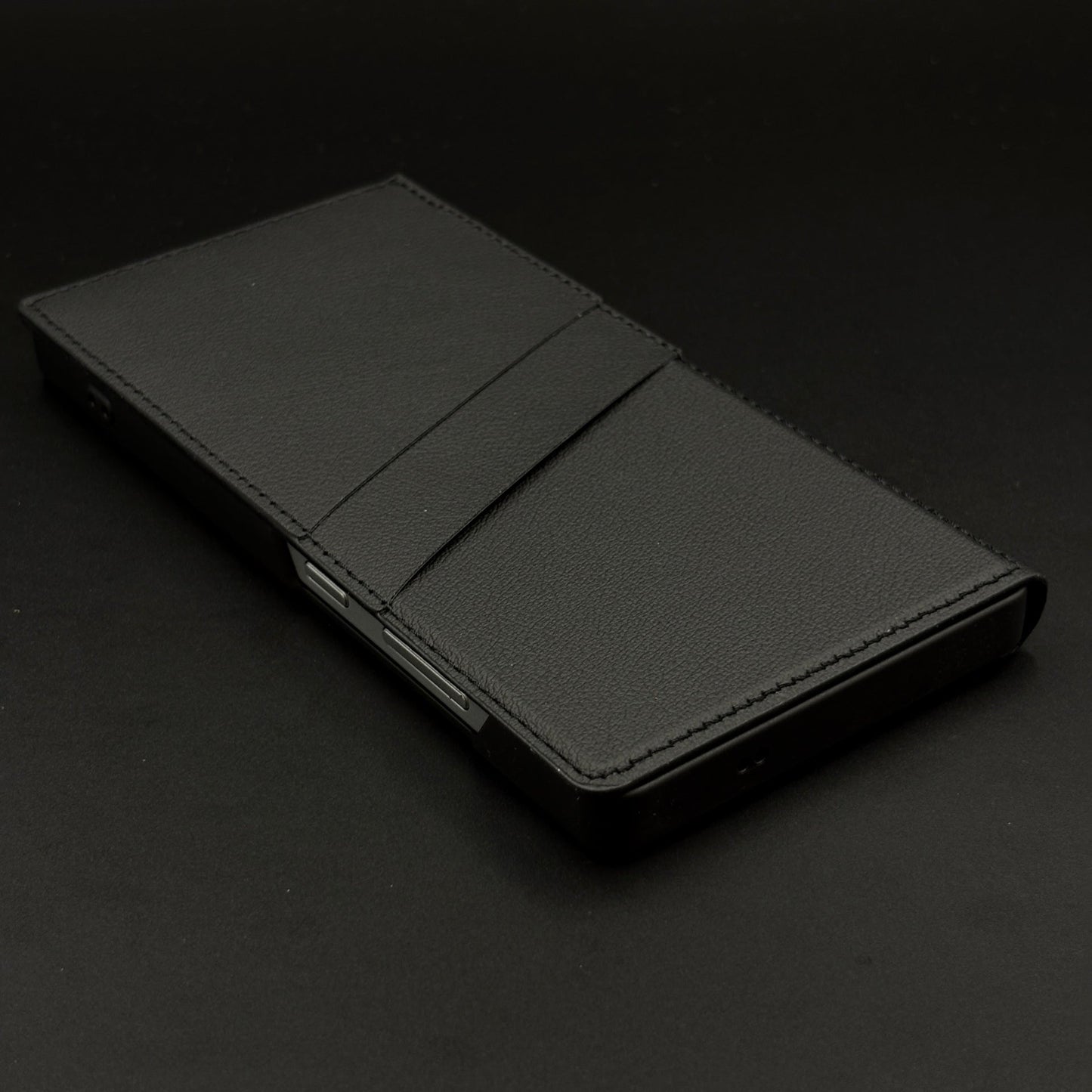 Flip Leather Case with Cardholder Slot & Metal Kickstand for Samsung Galaxy S25 Ultra