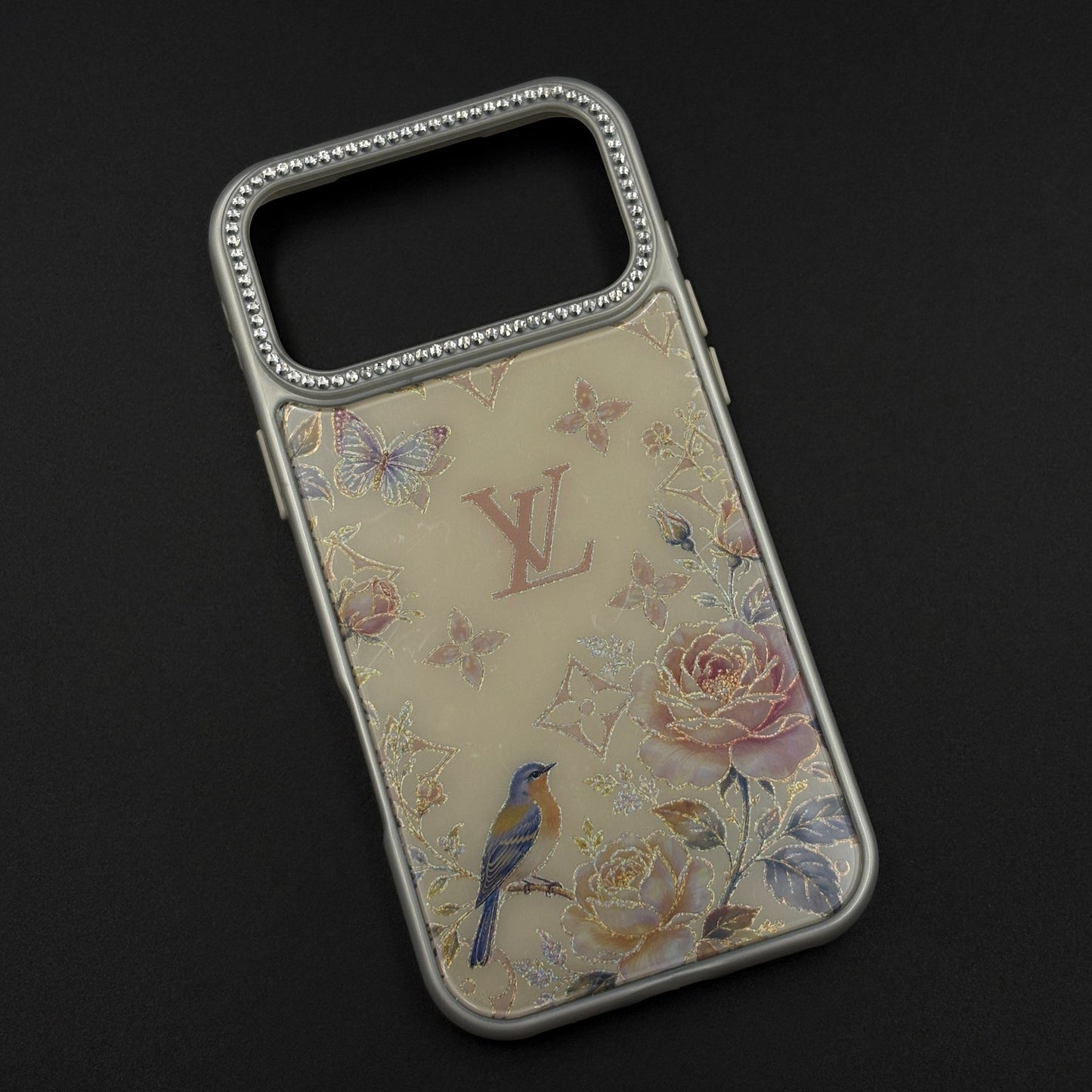 Luxury Fashion Brand Botanical Luxe Case for iPhone 17 Series with Elegant Floral Artwork