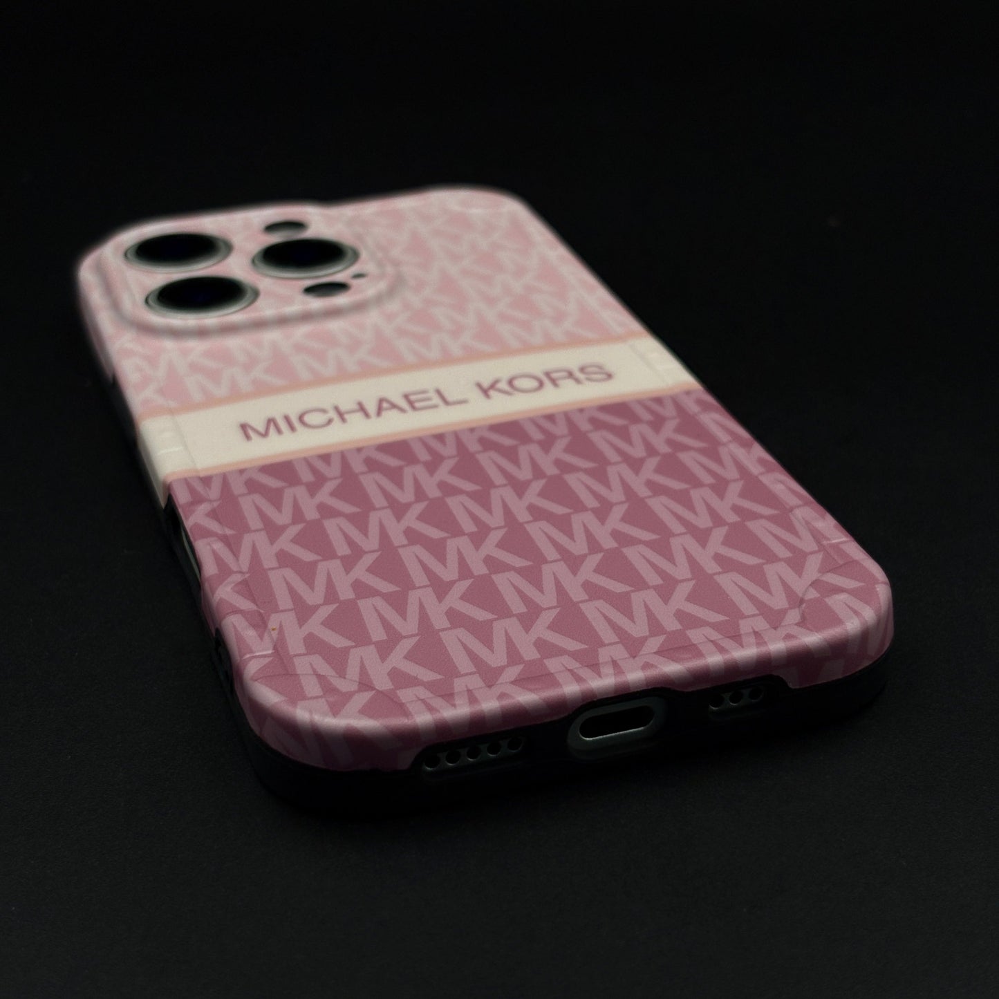 iPhone Luxury MK Pattern Camera Protection Case Cover