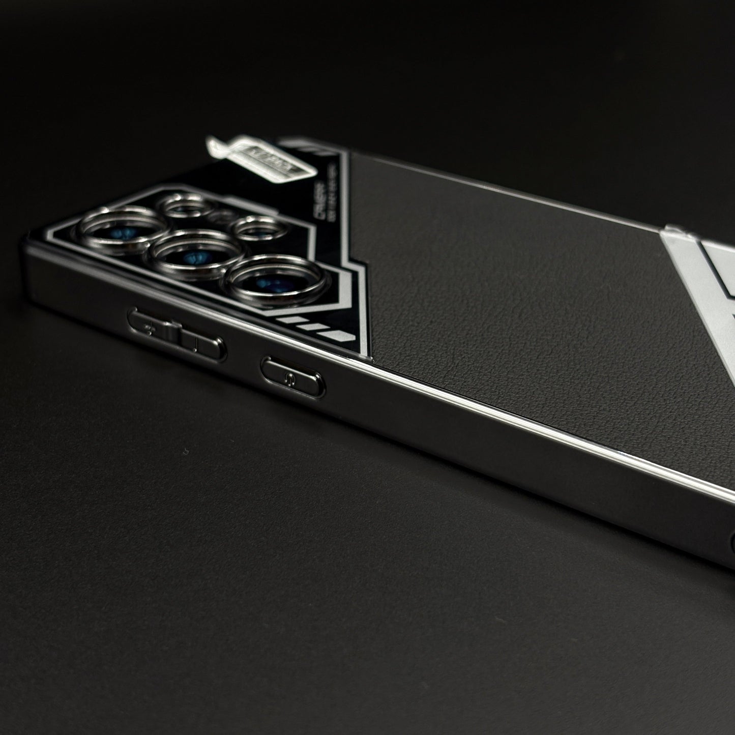 Electroplated Leather Case for Samsung Galaxy S25 Ultra | Premium Dual Texture | Camera Protection