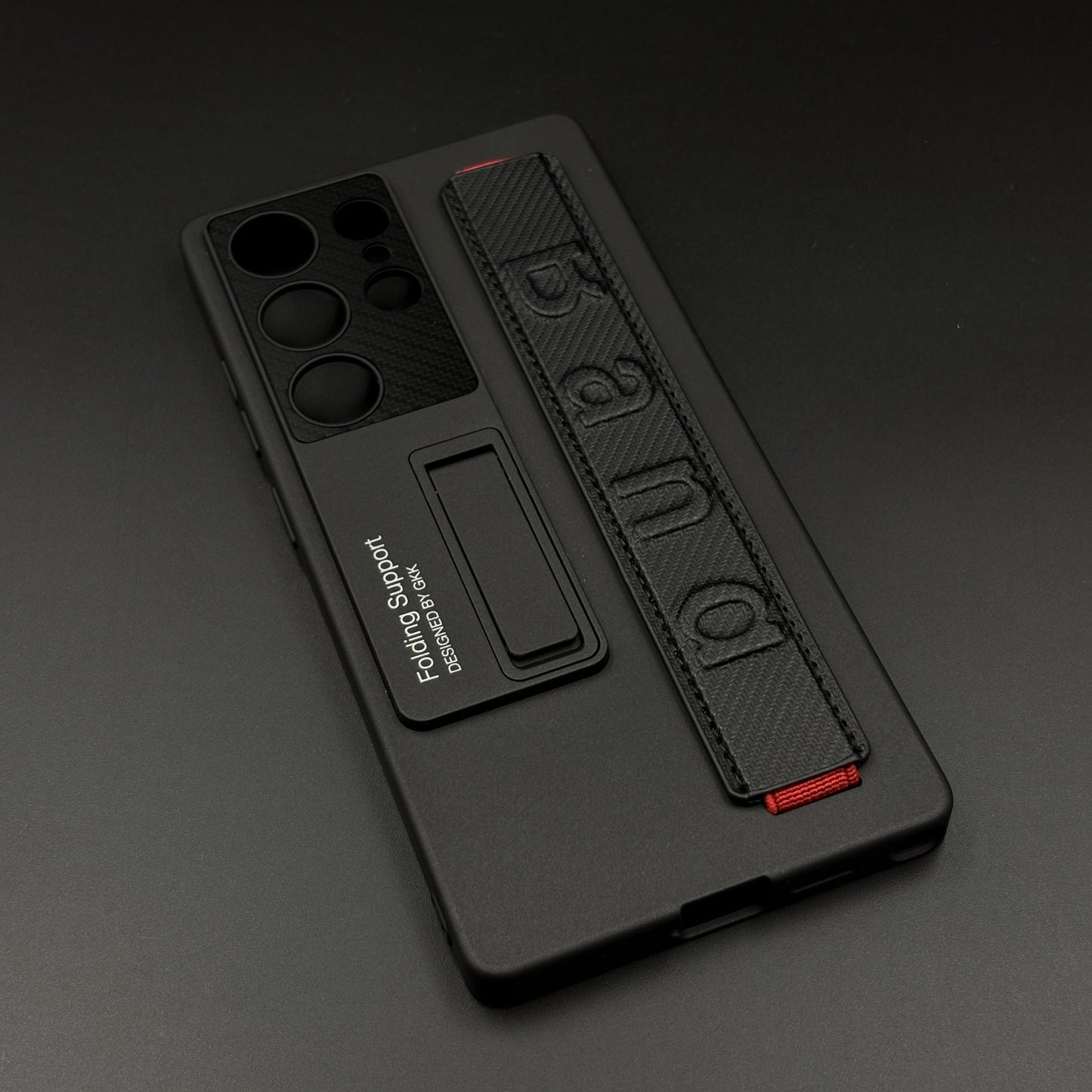 Shockproof Kickstand Case for Samsung Galaxy S25 Ultra with Wristband Grip & Protective Cover